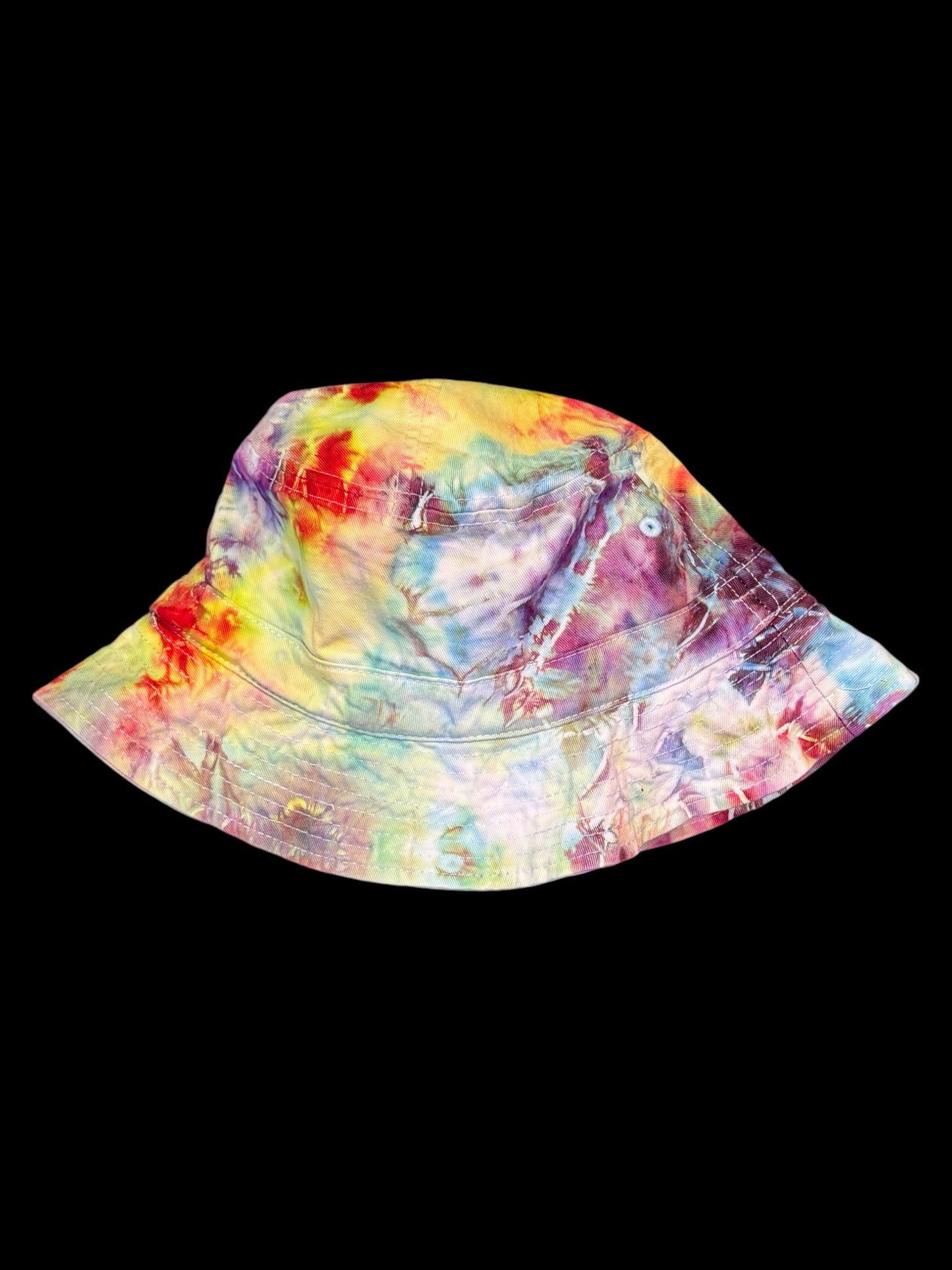 ice dyed bucket hat - alchemist/tangerine