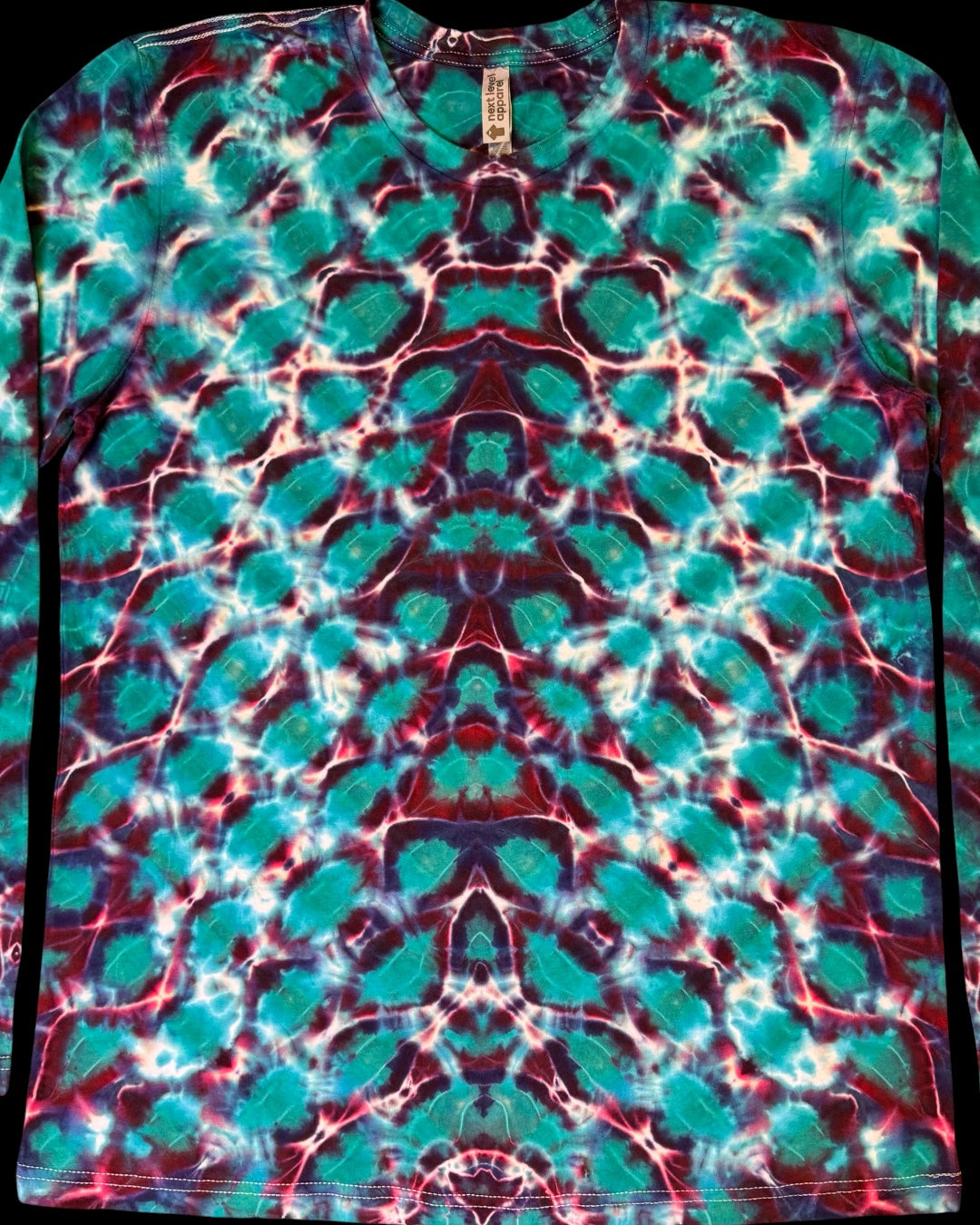 L - jade chevron long sleeve tee