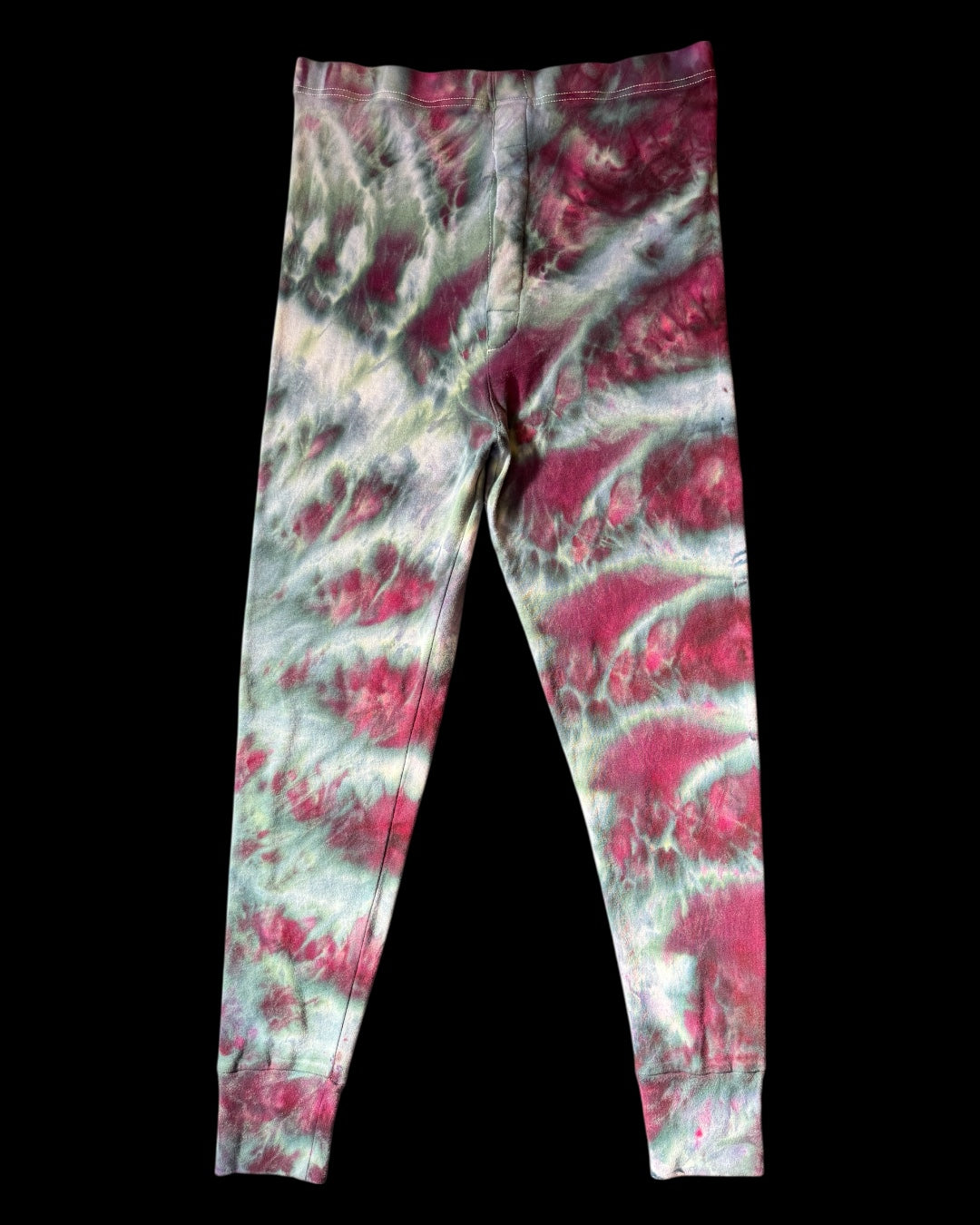 XL - ice dyed dusty purple cosmic rolled leggings