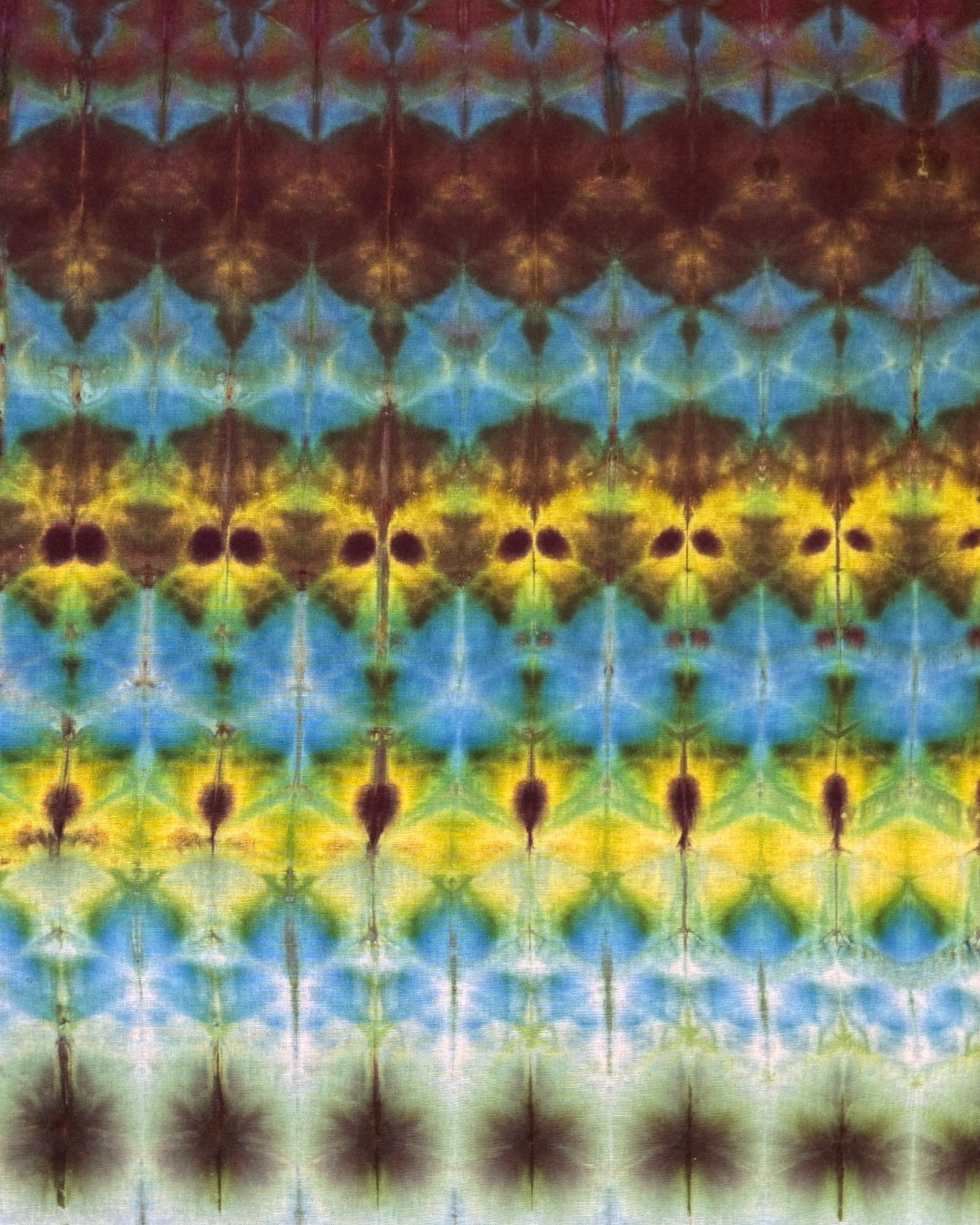 “misfits” series - ice dyed moose and mindbender x sekka shibori bandana