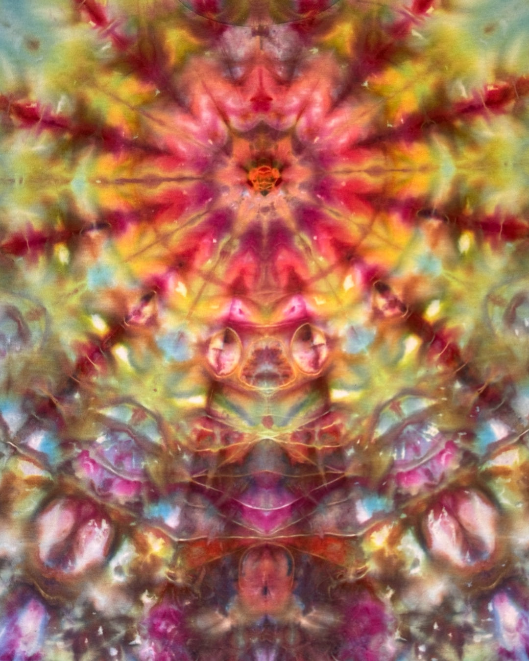 M - ice dyed bursting mandala tee