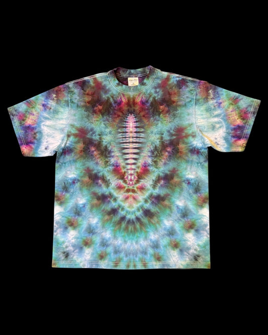 XL - ice dyed cosmic roll medallion tee