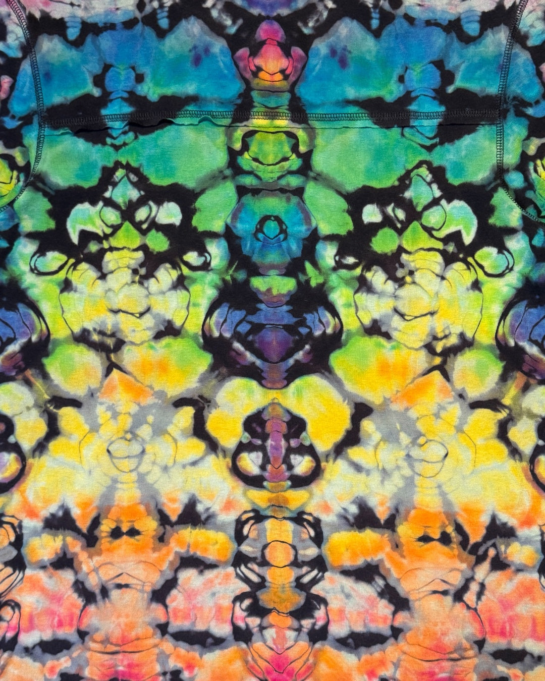 XL - reverse dyed rainbow kenney style variation tee