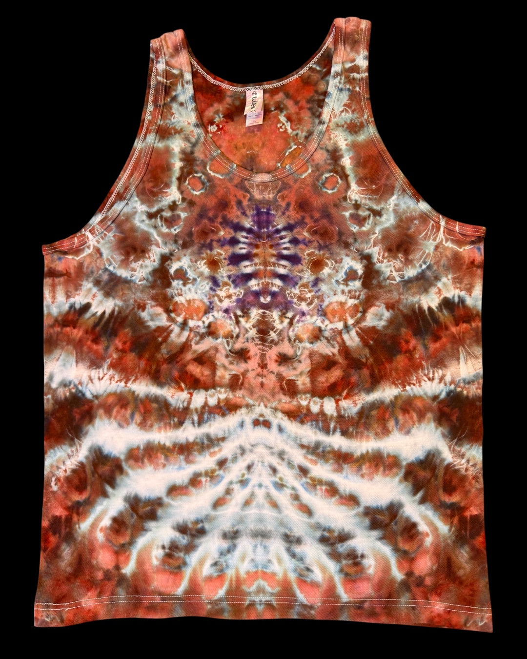 L - ice dyed blood moon cosmic kenney combo tank top