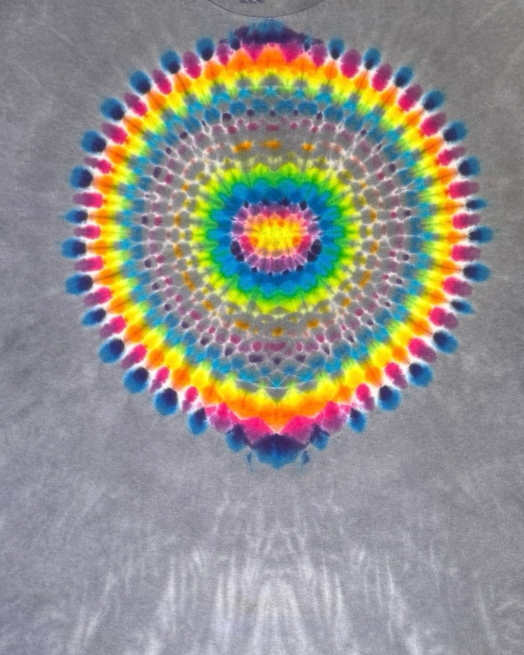 XL - “misfits” series micro pleated rainbow super mandala with kenney style spine