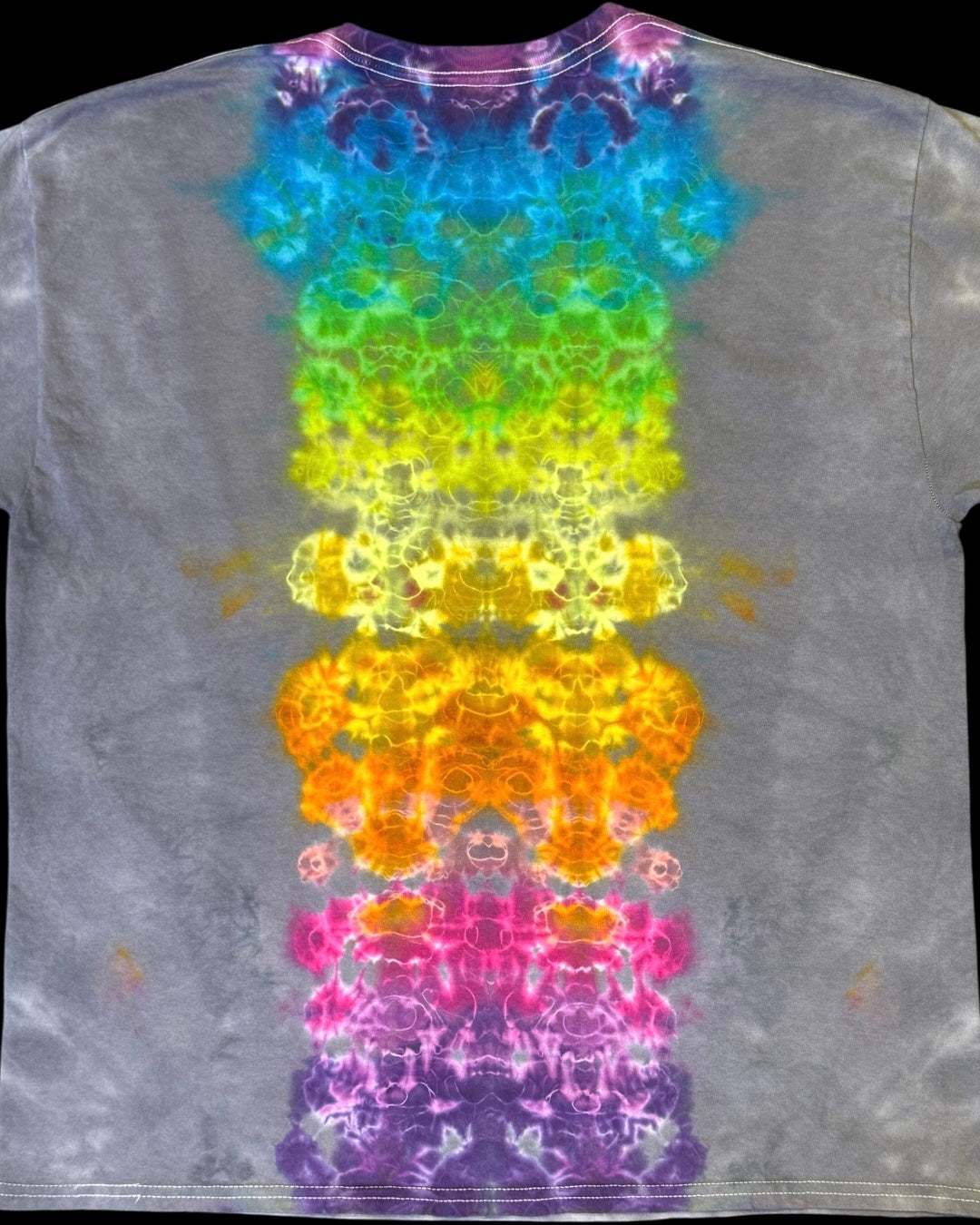 XL - “misfits” series micro pleated rainbow super mandala with kenney style spine