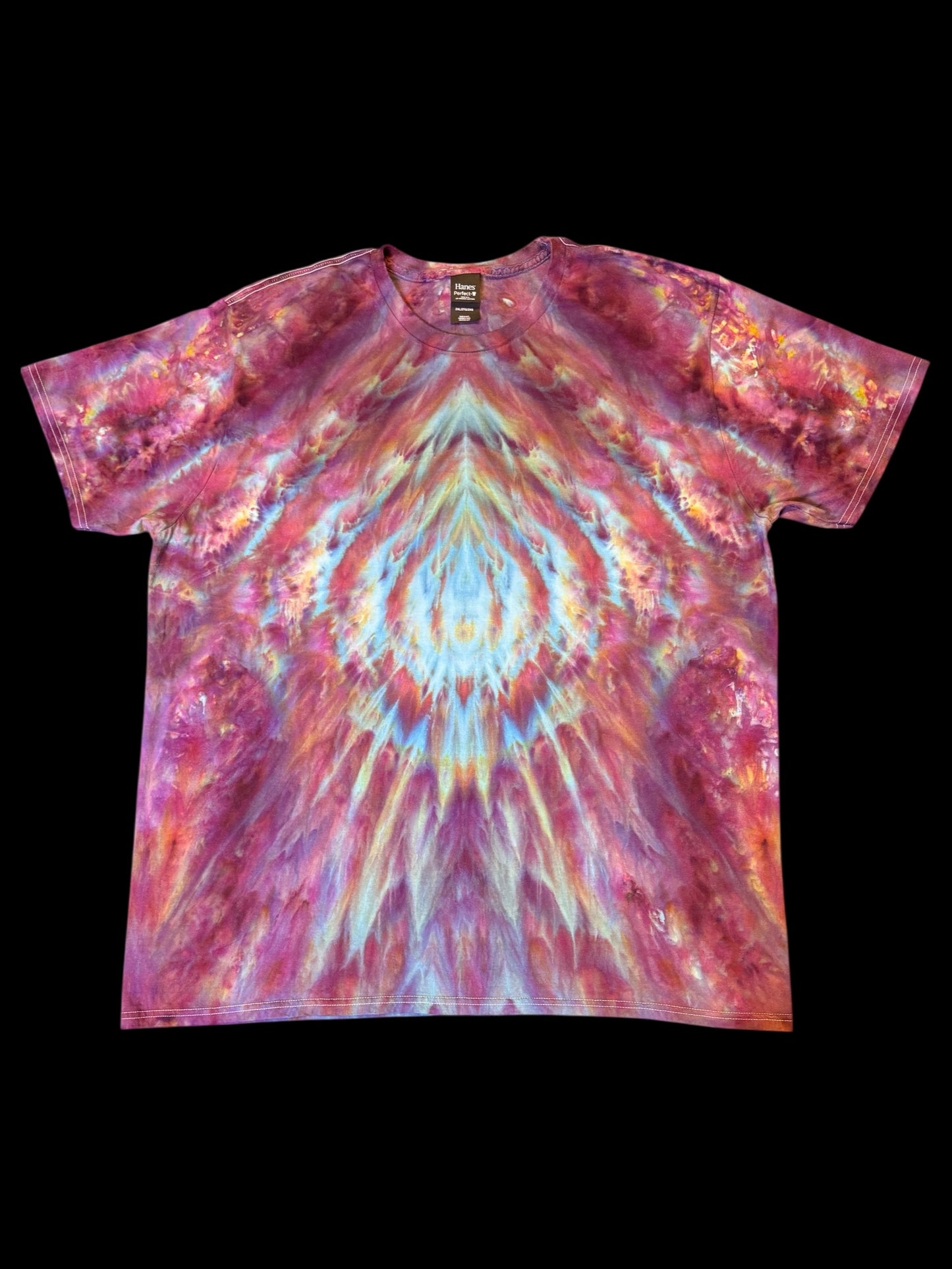 XXL - ice dyed mirage mirrored cosmic roll tee