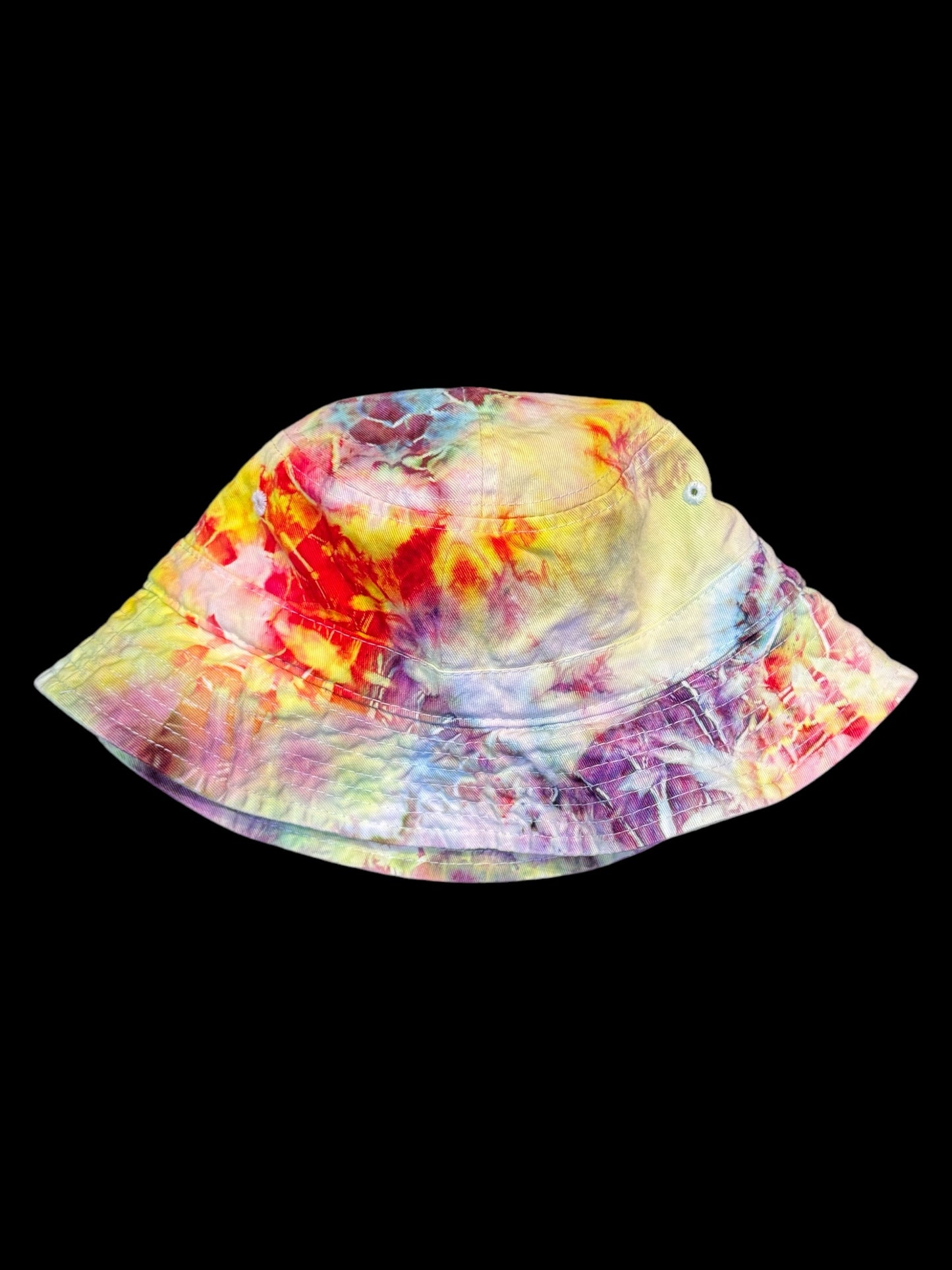 ice dyed bucket hat - alchemist/tangerine