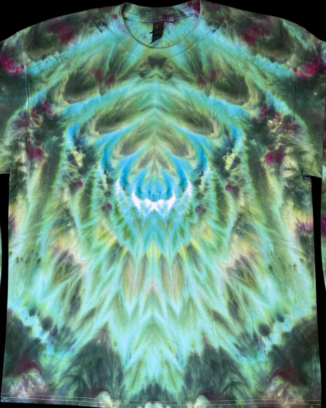 XL - ice dyed mirrored cosmic roll long sleeve tee