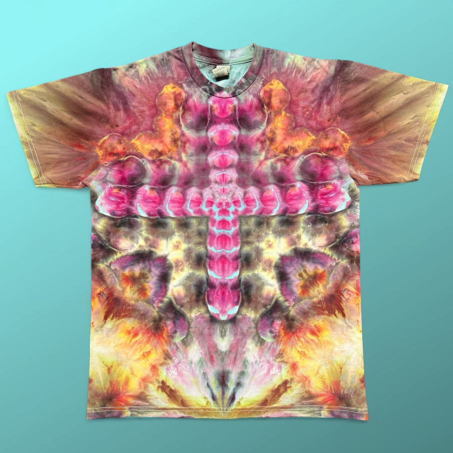 M - ice dyed cosmic portal tee