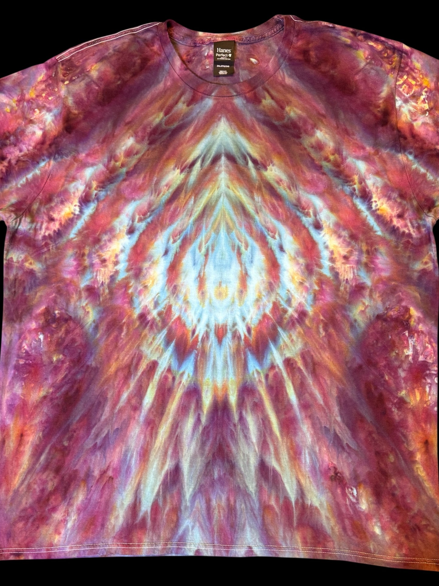 XXL - ice dyed mirage mirrored cosmic roll tee