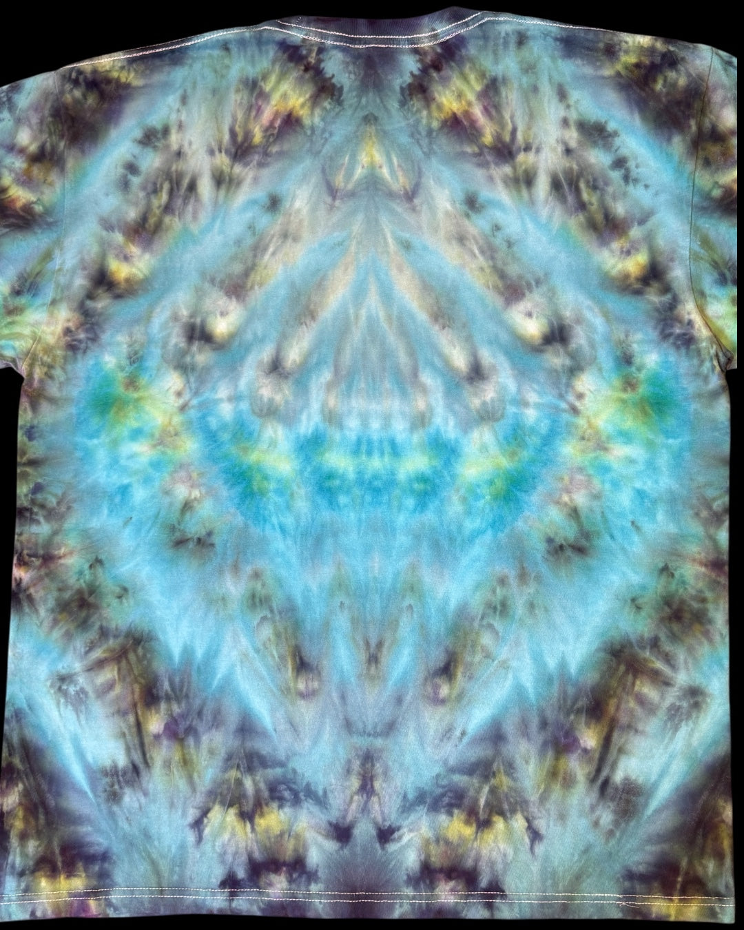 XL - ice dyed avalon jade mirrored cosmic roll tee