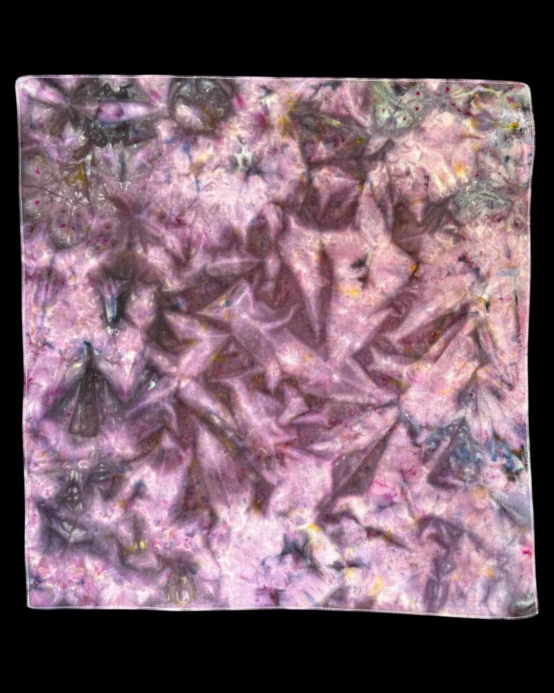 ice dyed scrappy mix scrunch bandana