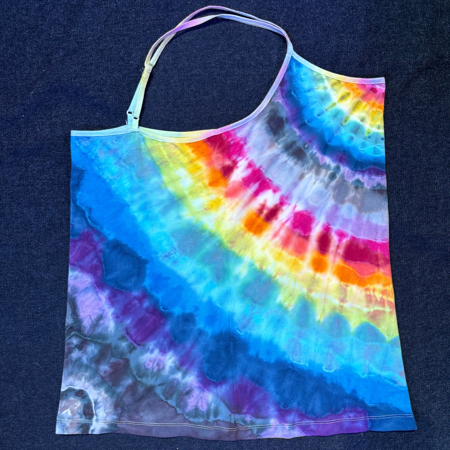 L - double rainbow mandala cami