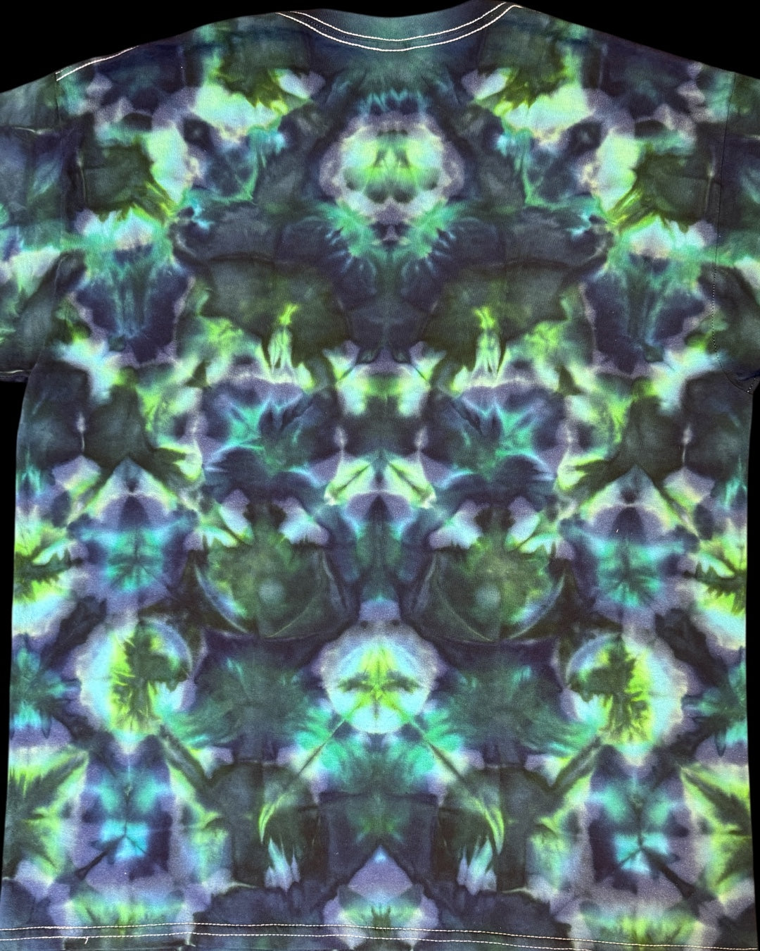 L - phthalo green experimental shibori tee