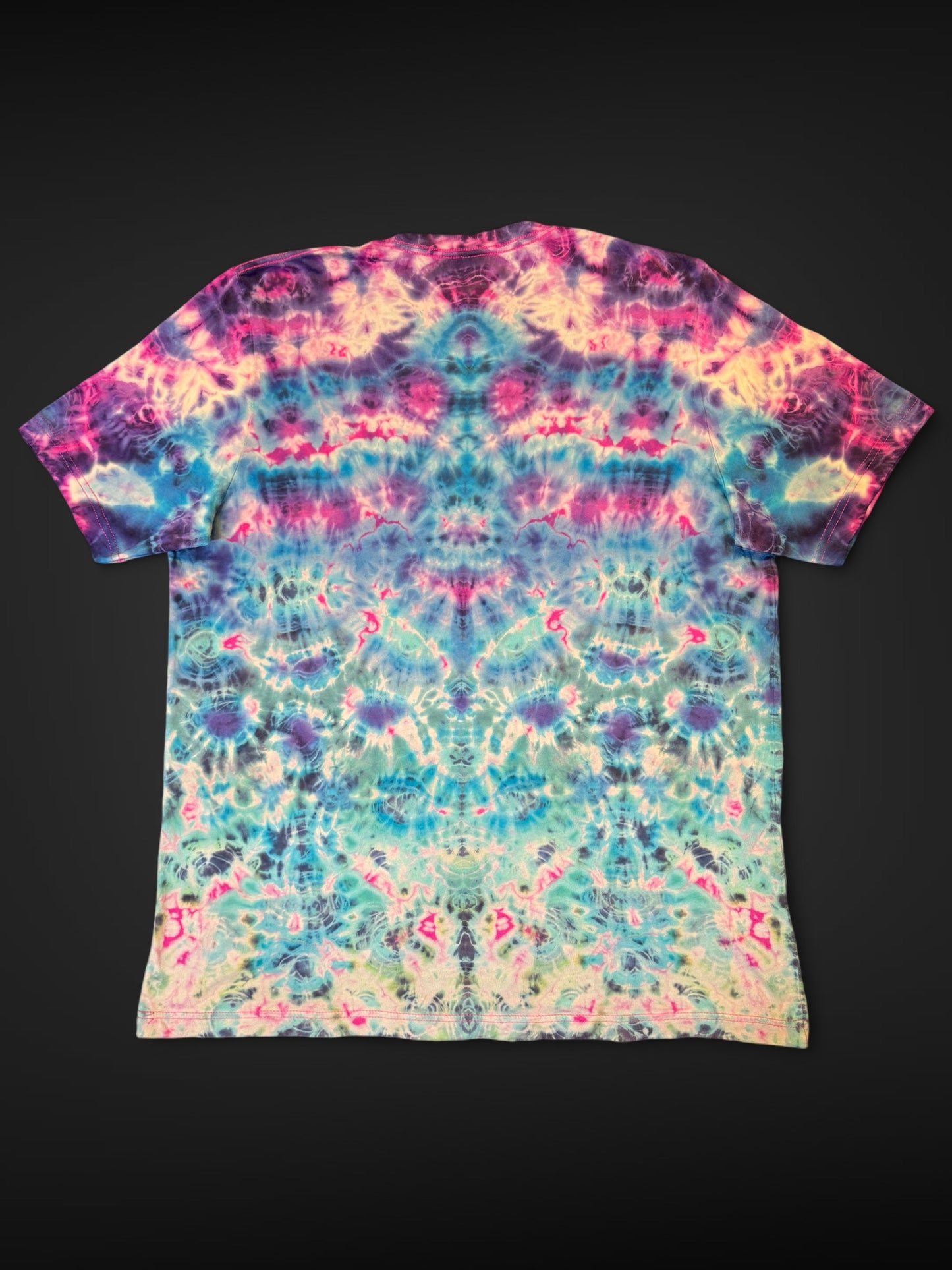 XL - pink reverse dyed cosmic egg kenney style variation combo tee