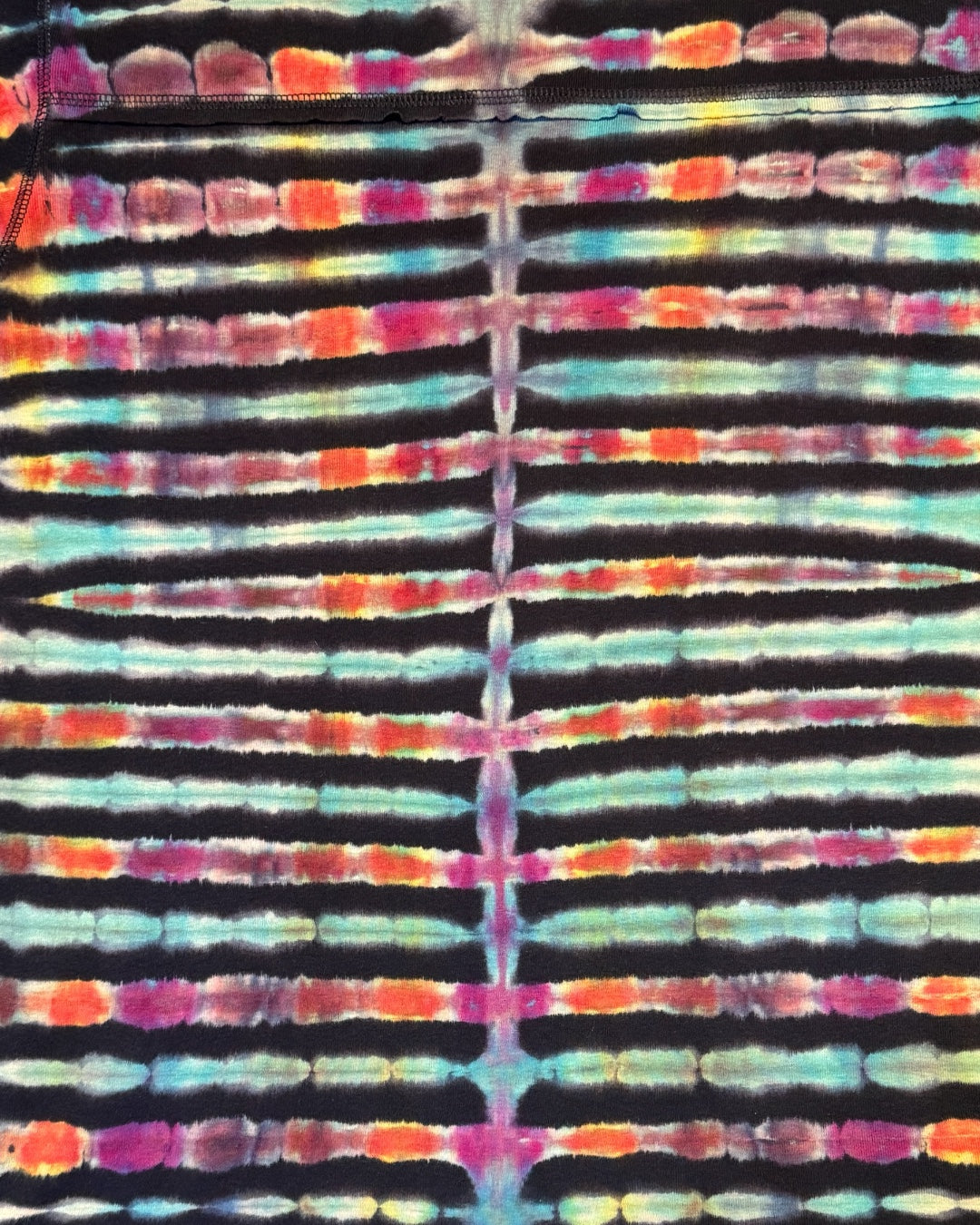 XL - reversed ice dyed pleated tee