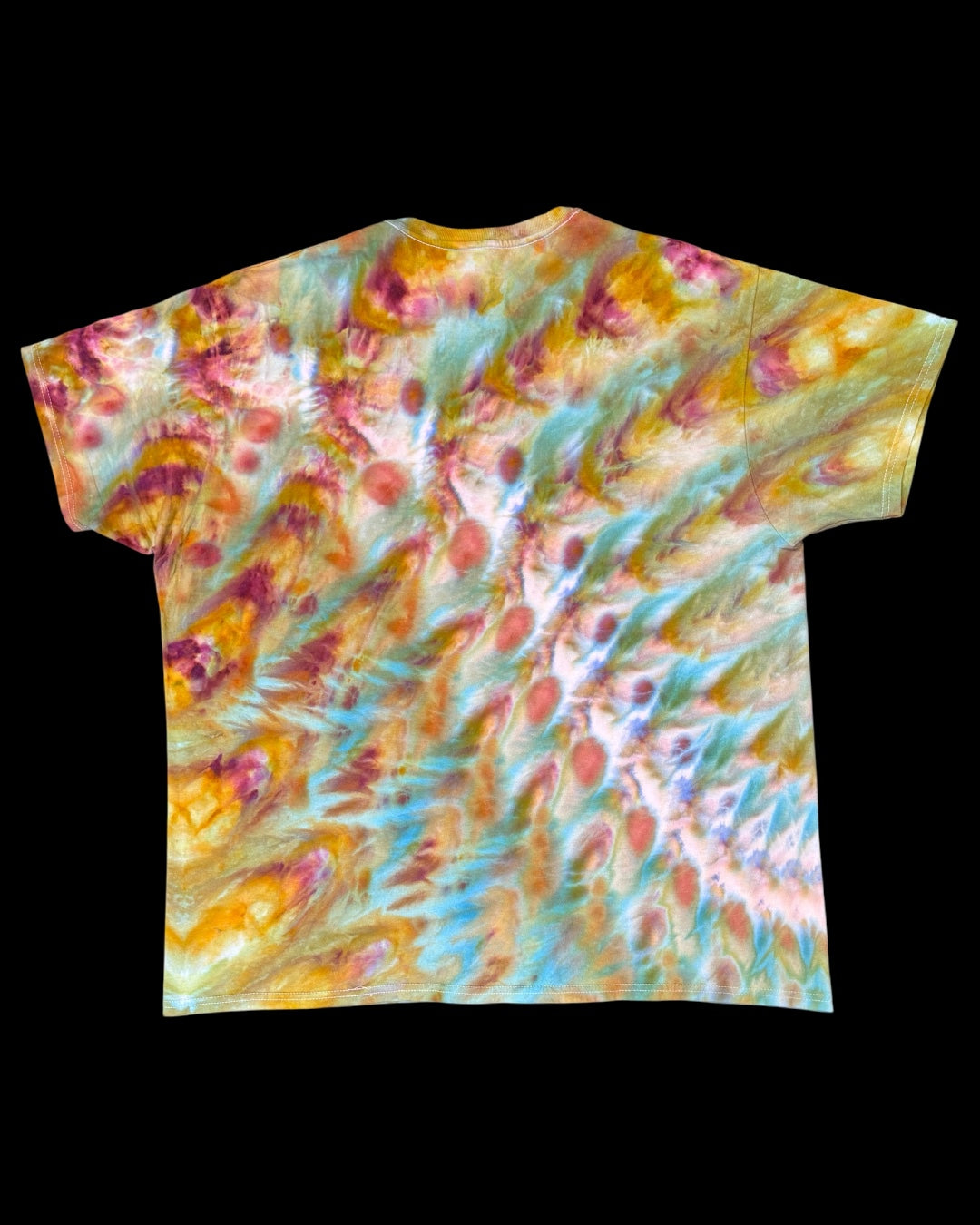 XXL - ice dyed herbaceous warrior princess cosmic roll tee