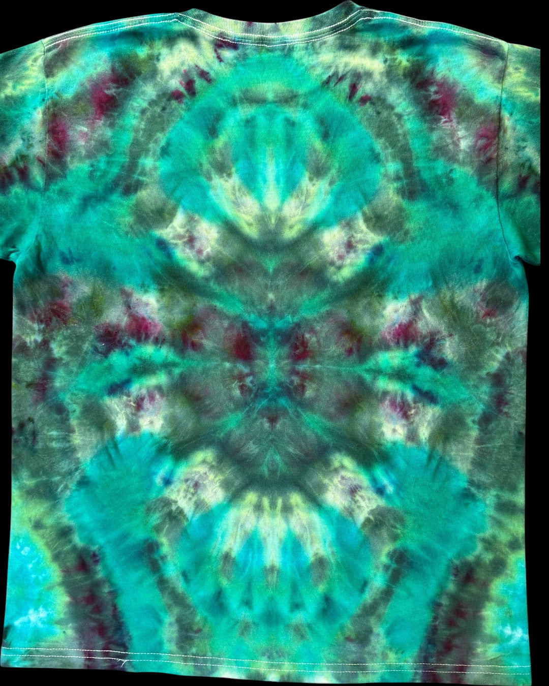 XL - youth sized ice dyed aqualung cosmic roll tee