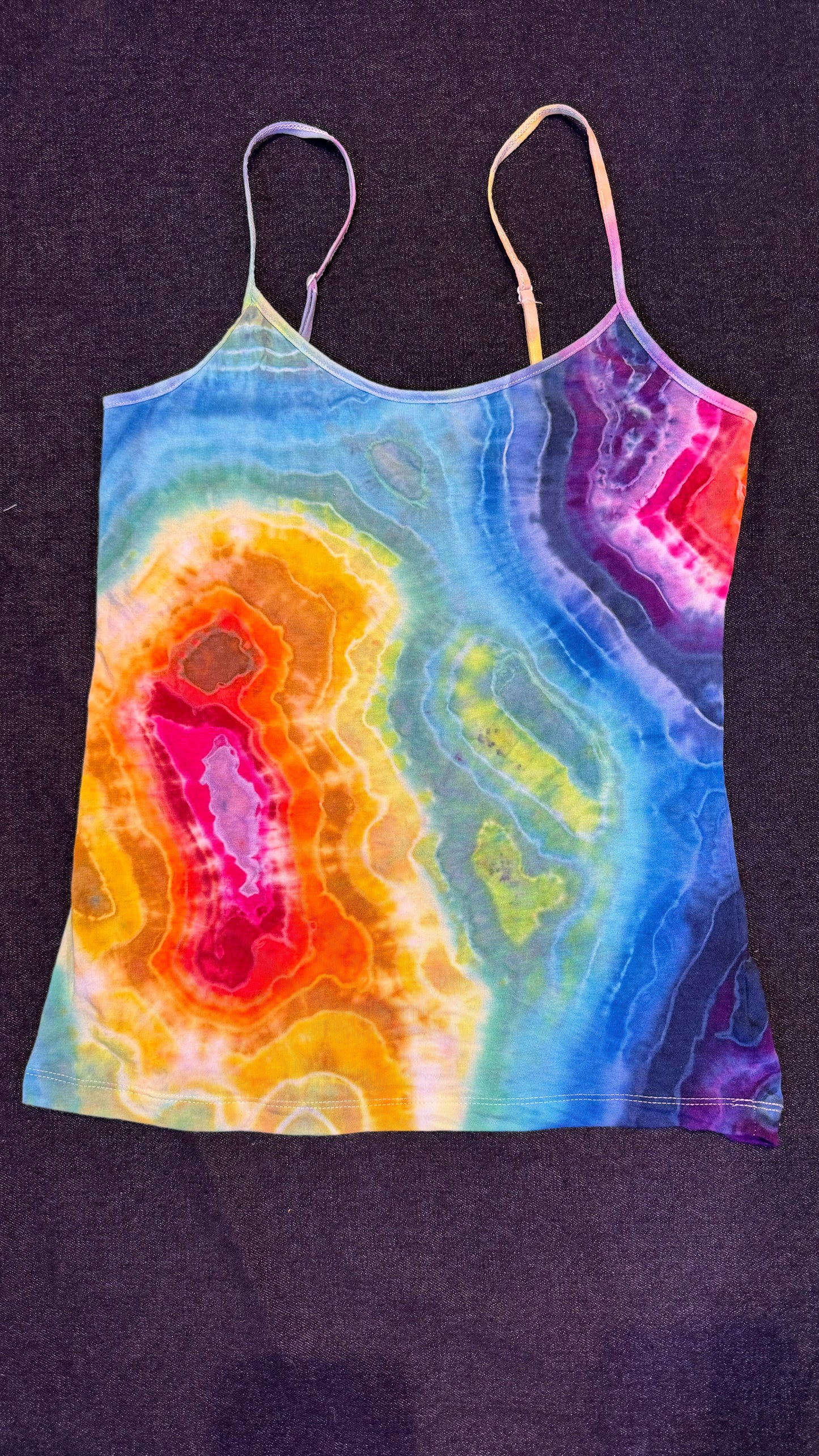 S - rainbow geode style cami