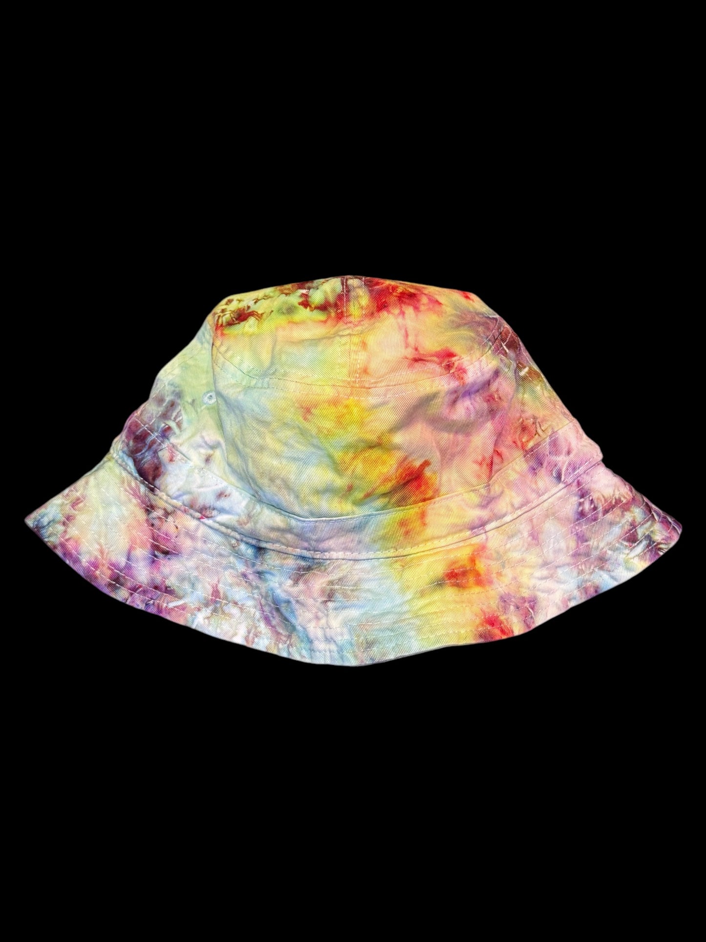 ice dyed bucket hat - alchemist/tangerine