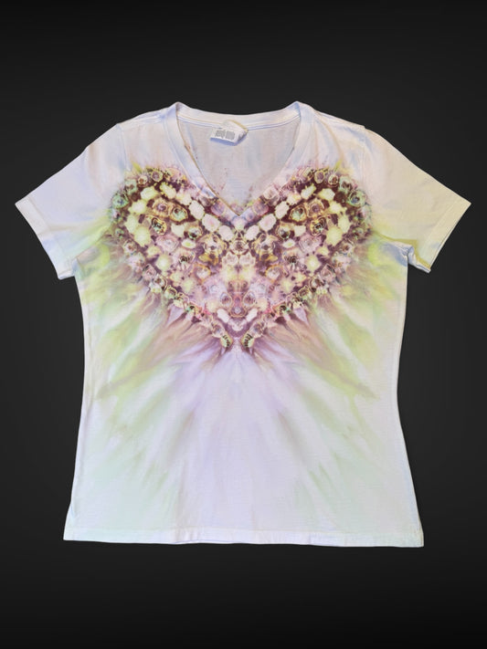 M - ladies’ fit gravity ice dyed kenney style heart tee