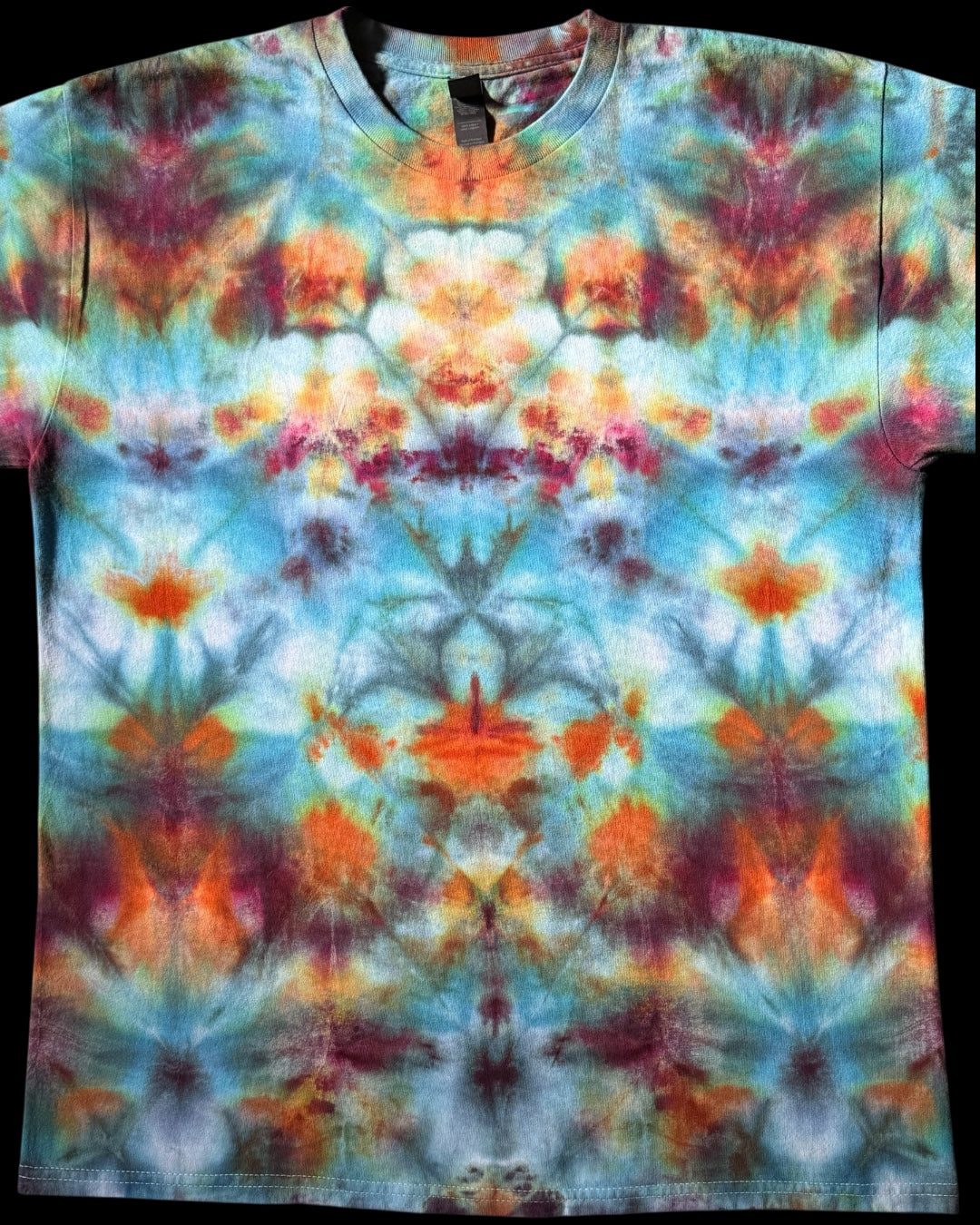 L - ice dyed experimental shibori tee