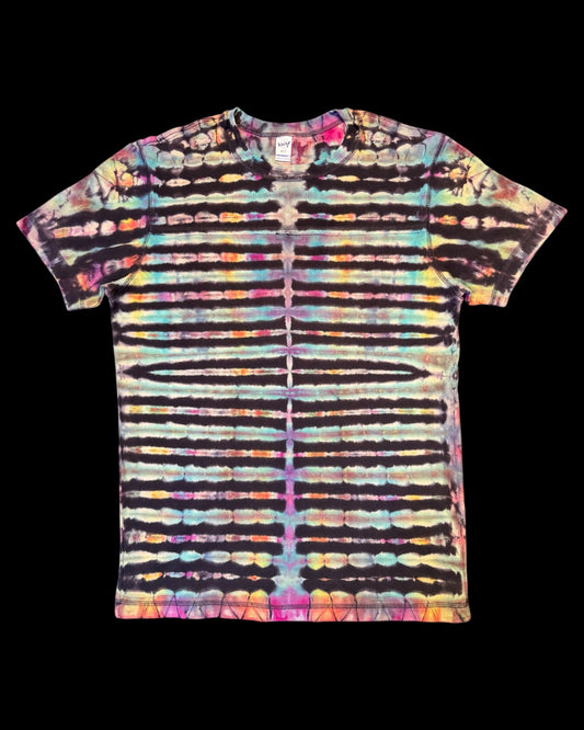 XL - reversed ice dyed pleated tee