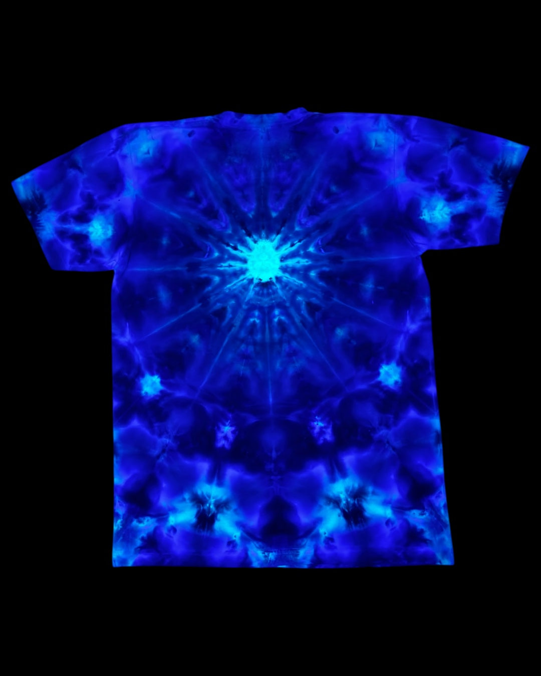 M - ice dyed glowing mandala tee