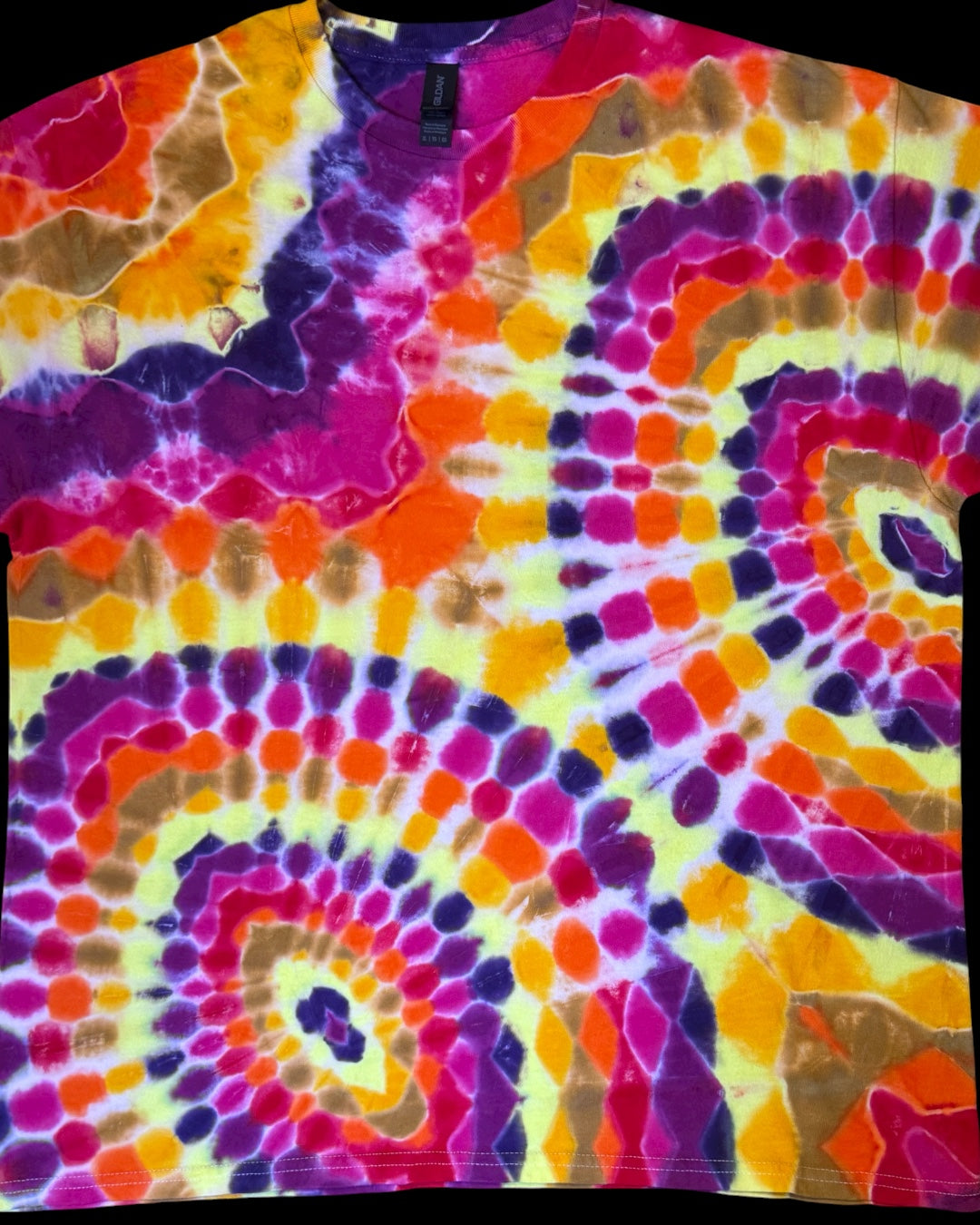 XL - liquid sunset mirrored ovaldalas tee