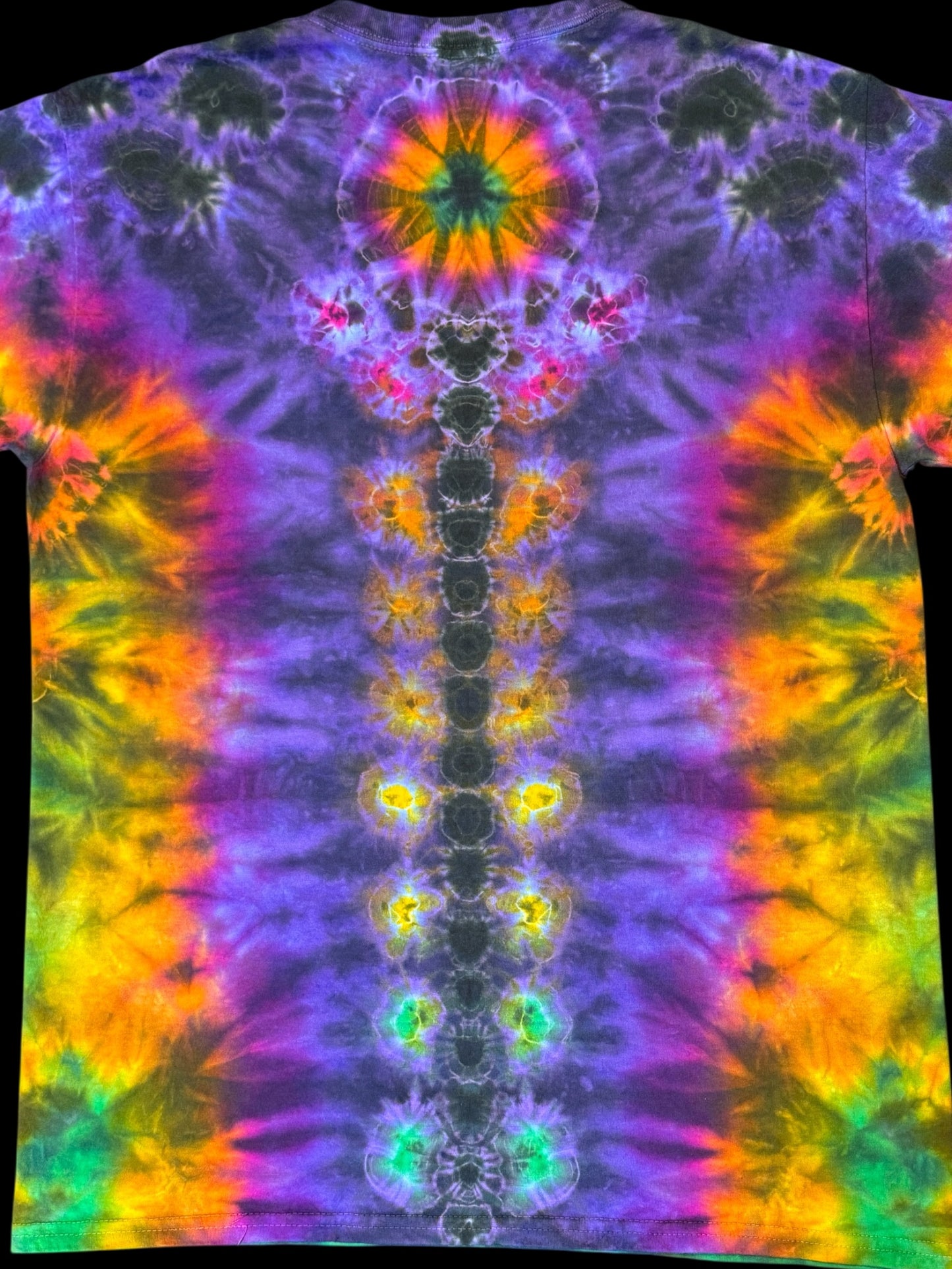L - olive rainbows kenney style tee