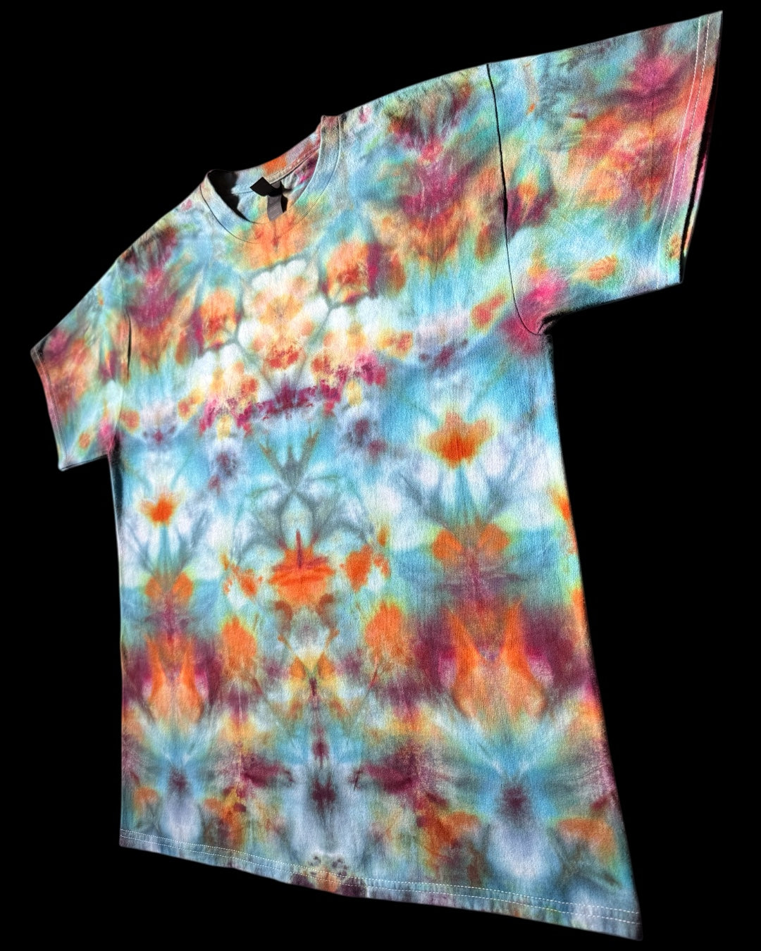 L - ice dyed experimental shibori tee