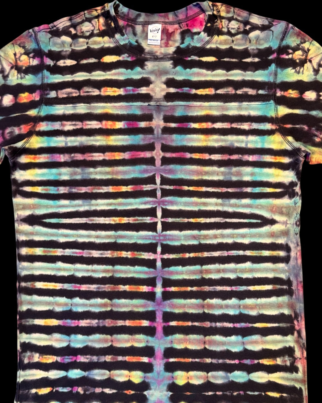 XL - reversed ice dyed pleated tee