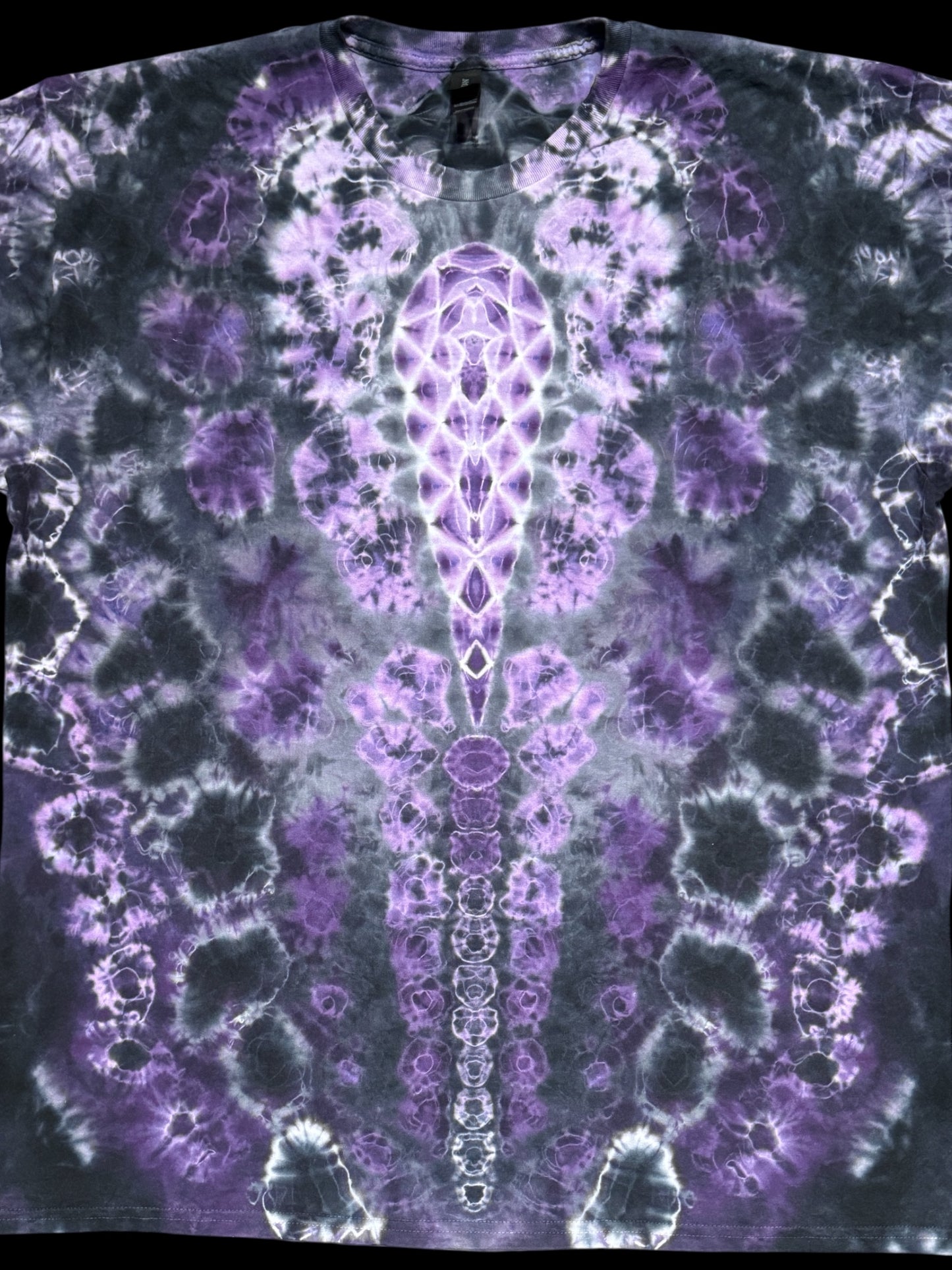 XXL - purple and gray kenney cosmic roll mandala combo tee