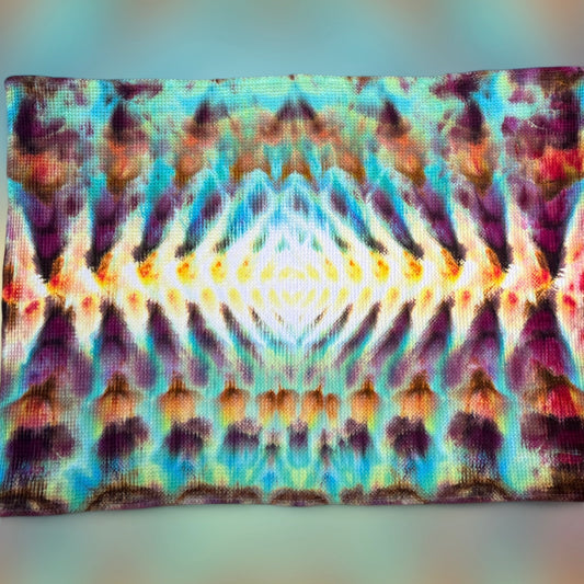 ice dyed throw blanket - cosmic egg style