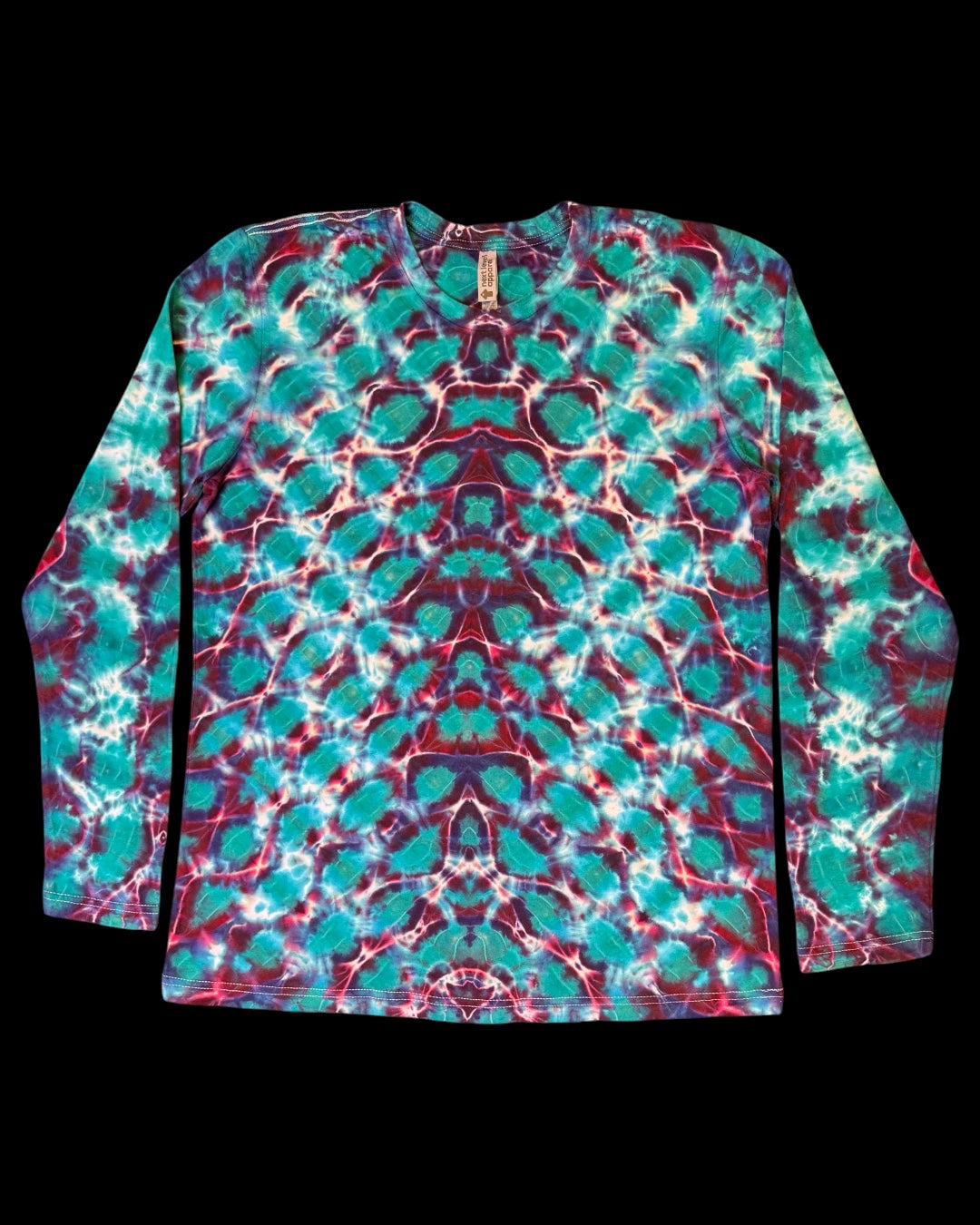 L - jade chevron long sleeve tee