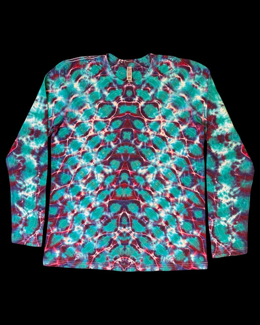 L - jade chevron long sleeve tee