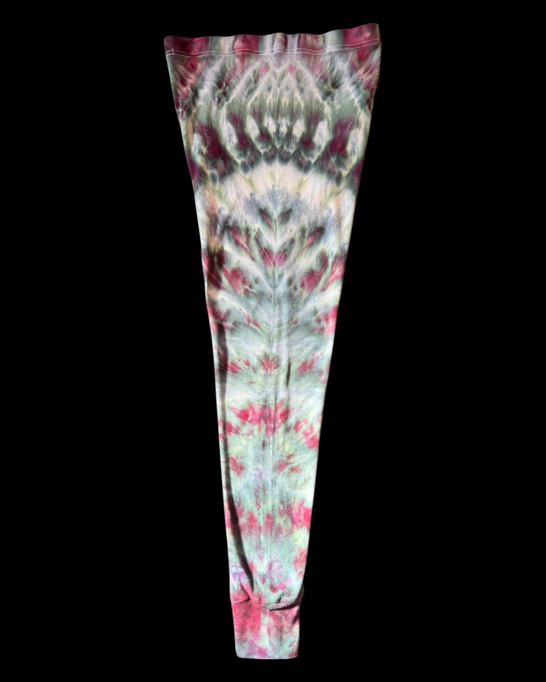 XL - ice dyed dusty purple cosmic rolled leggings