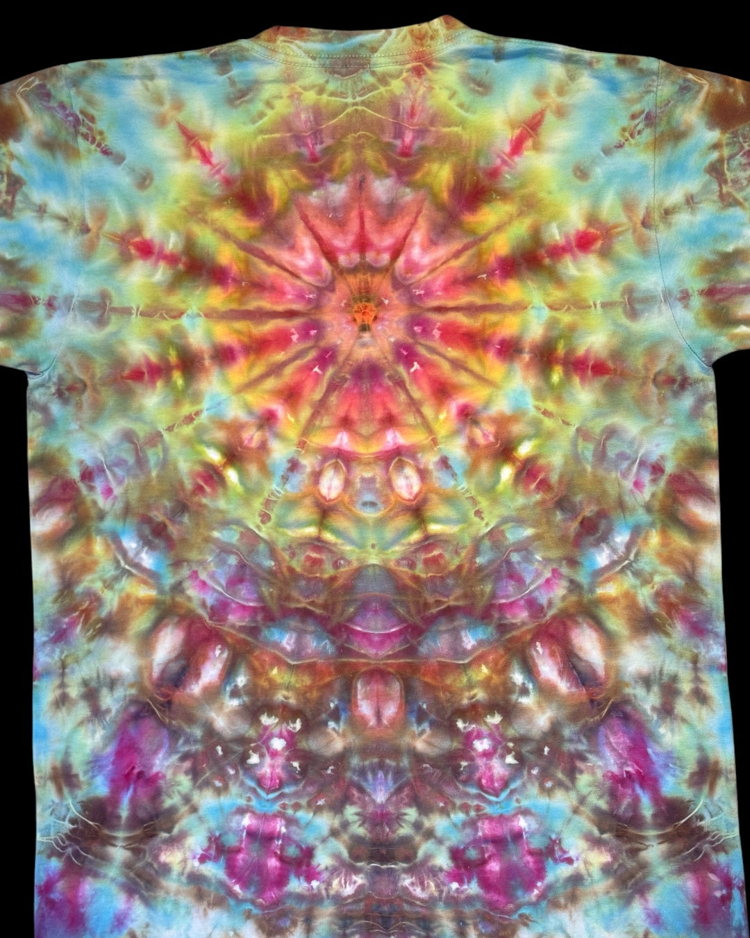 M - ice dyed bursting mandala tee
