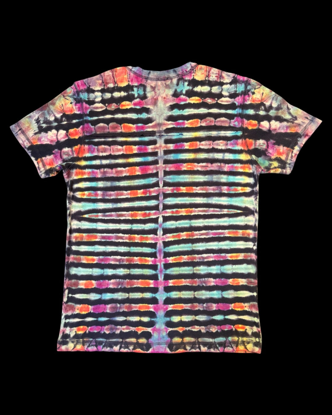 XL - reversed ice dyed pleated tee