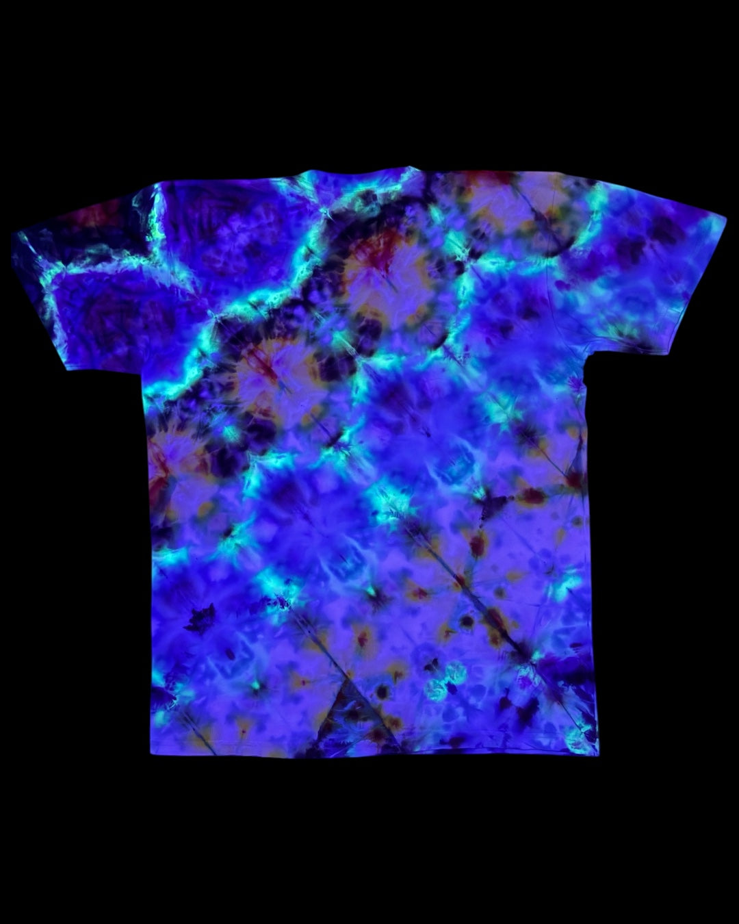 L - ice dyed modified glowing sekka shibori tee