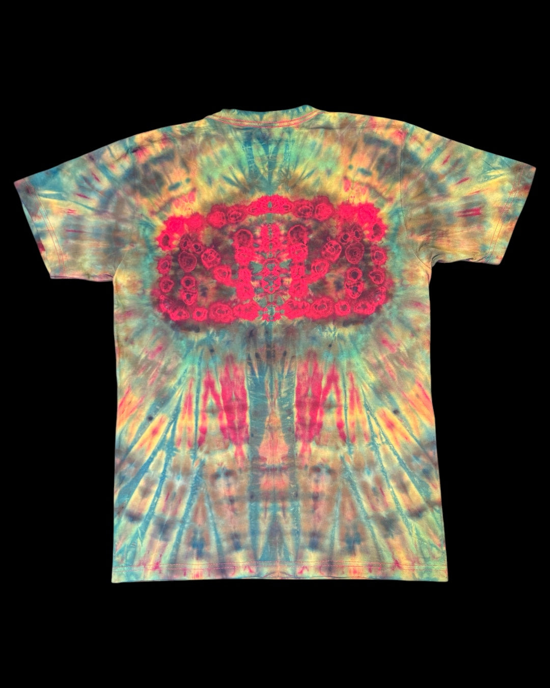 M red reversed ice dyed NIN kenney style tee
