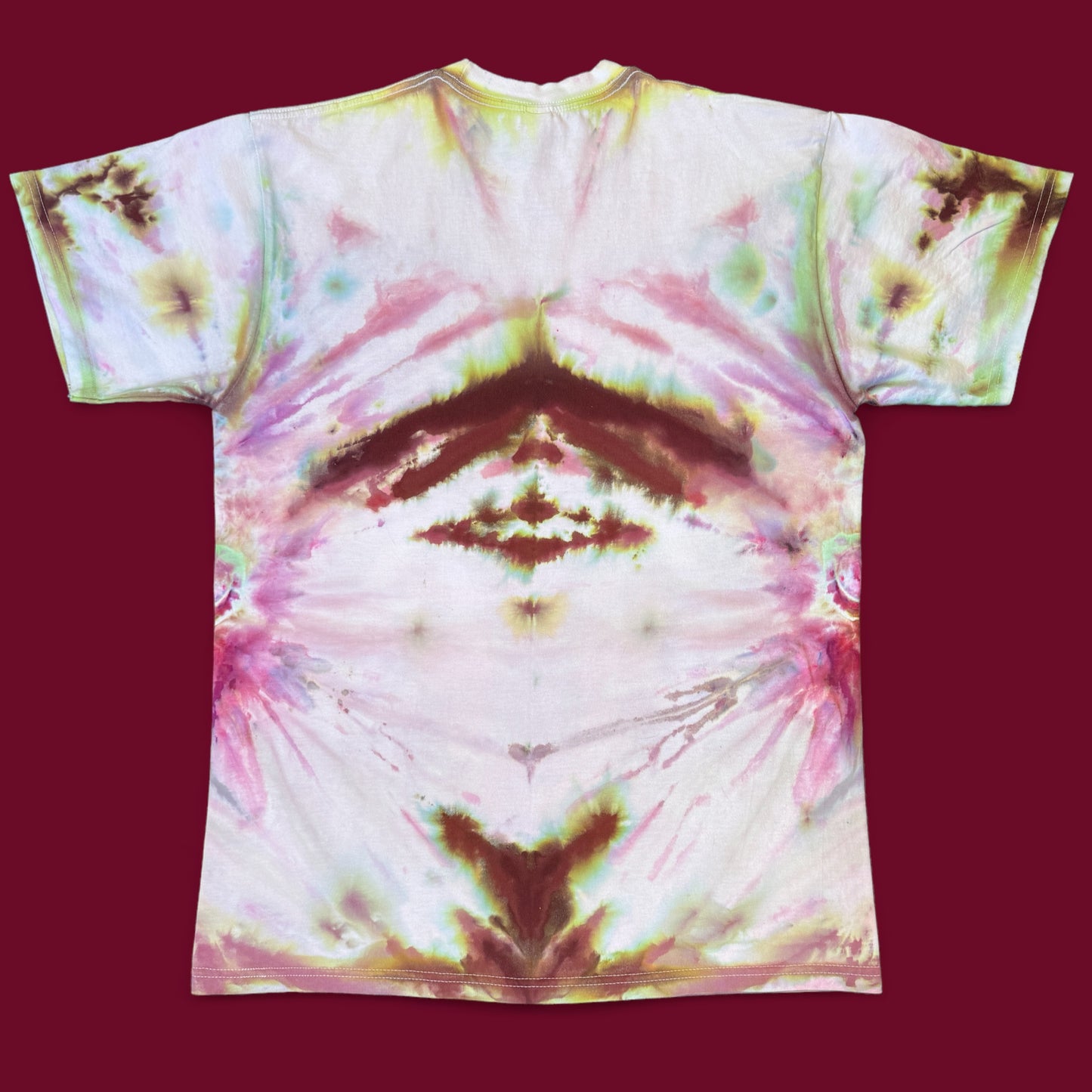 L - ice dyed cosmic portal tee