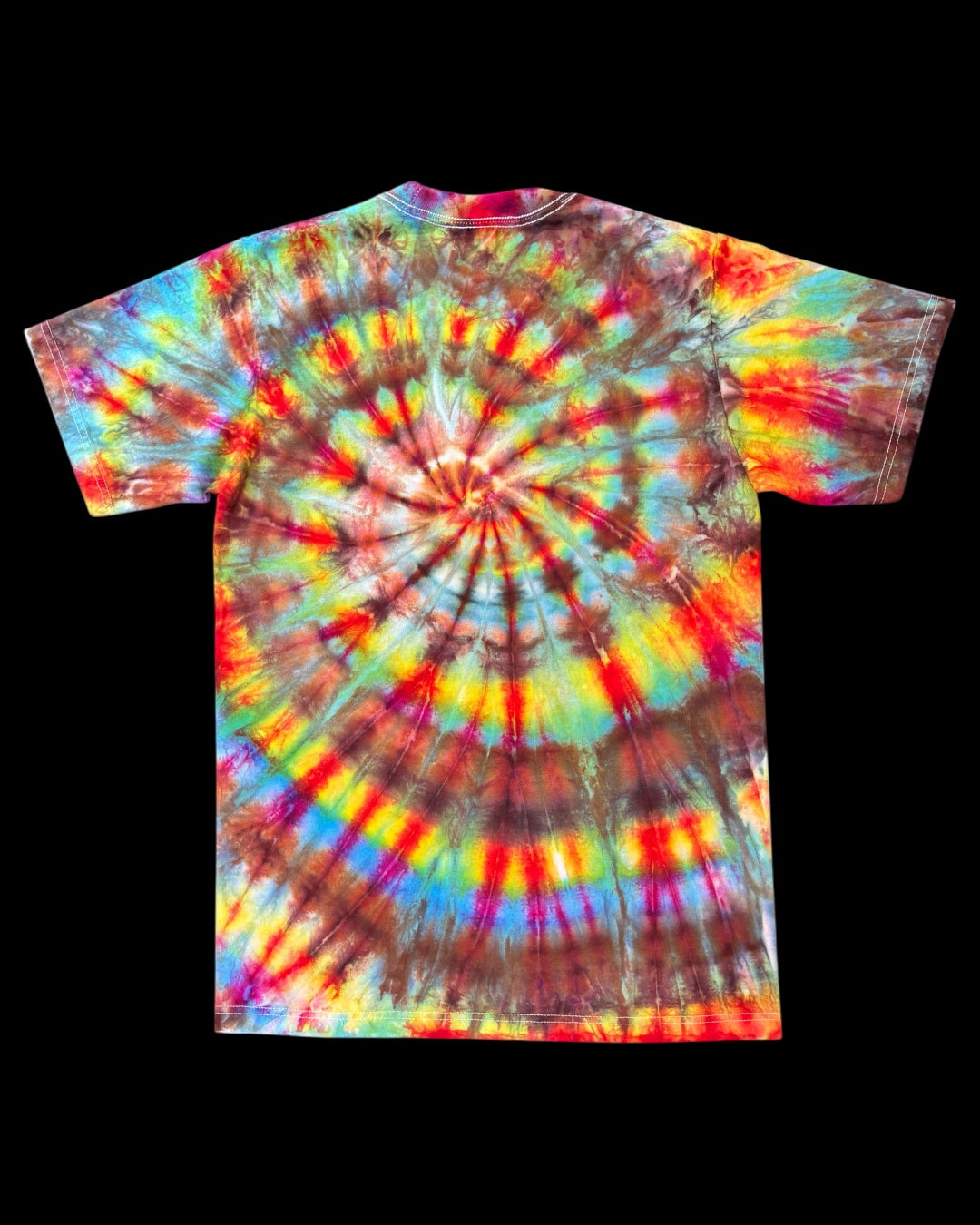 M - ice dyed pseudo rainbow spiral