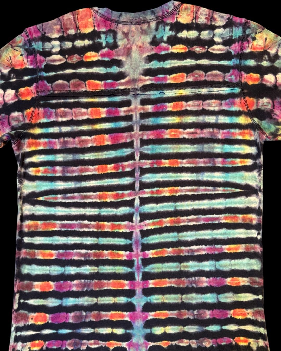 XL - reversed ice dyed pleated tee