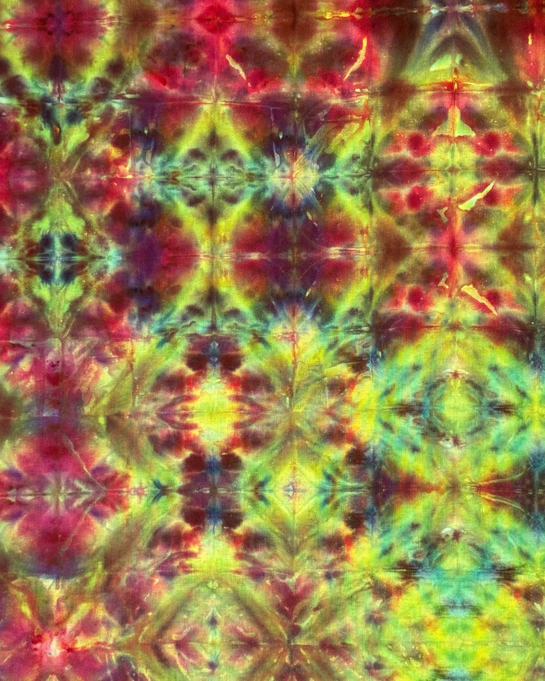 ice dyed tangerine alchemist glitch bandana