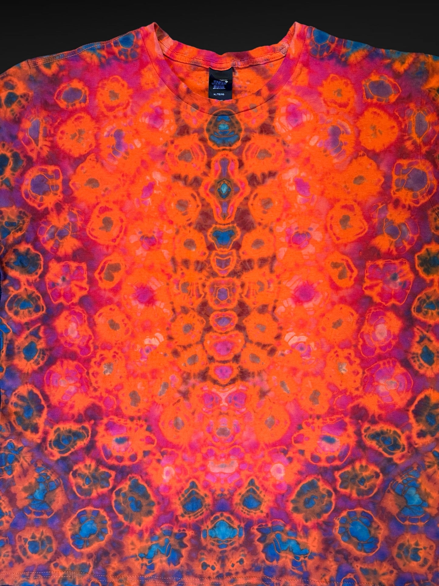 XL - orange reverse dyed kenney style tee