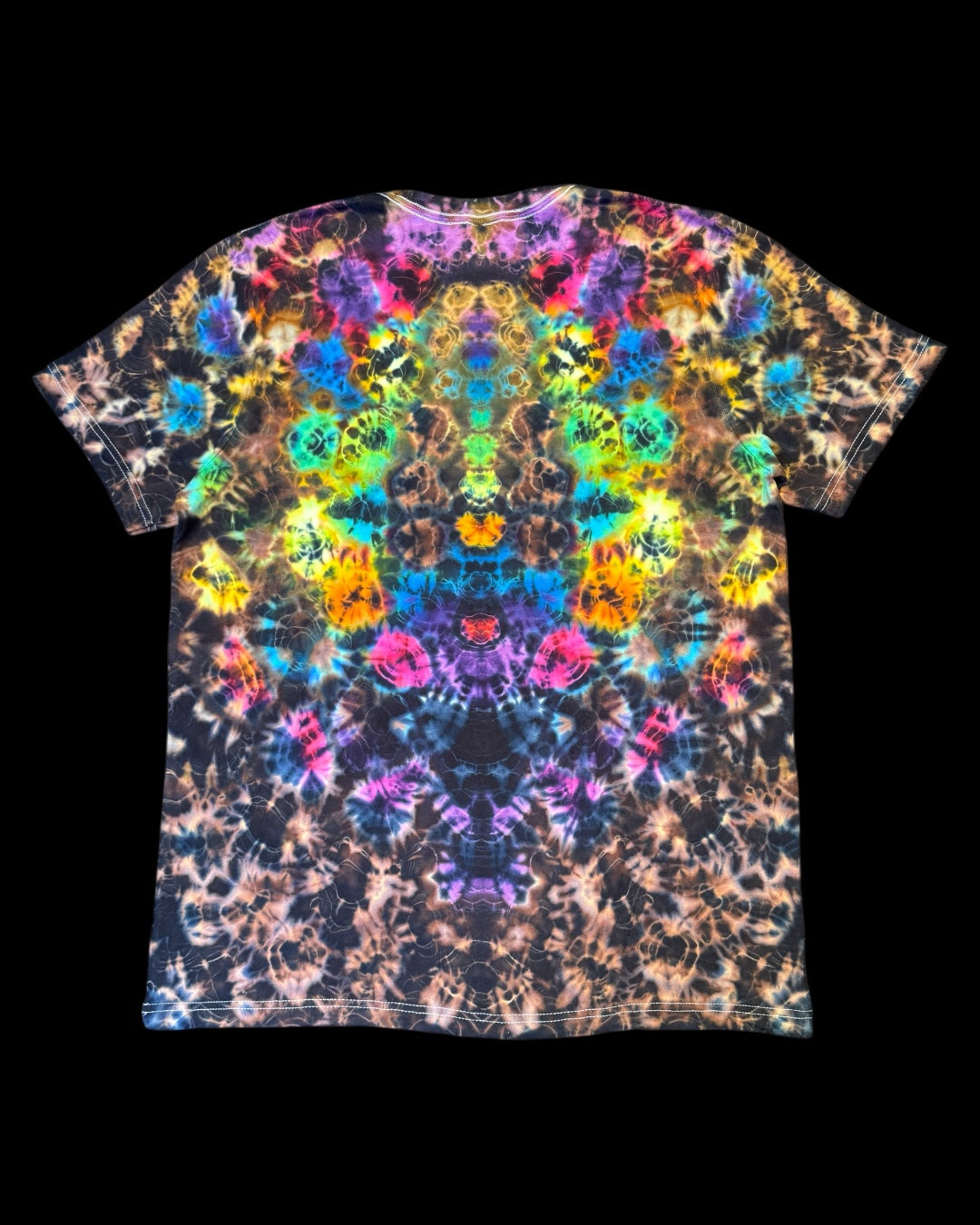 L - chocolate rainbow kenney style tee