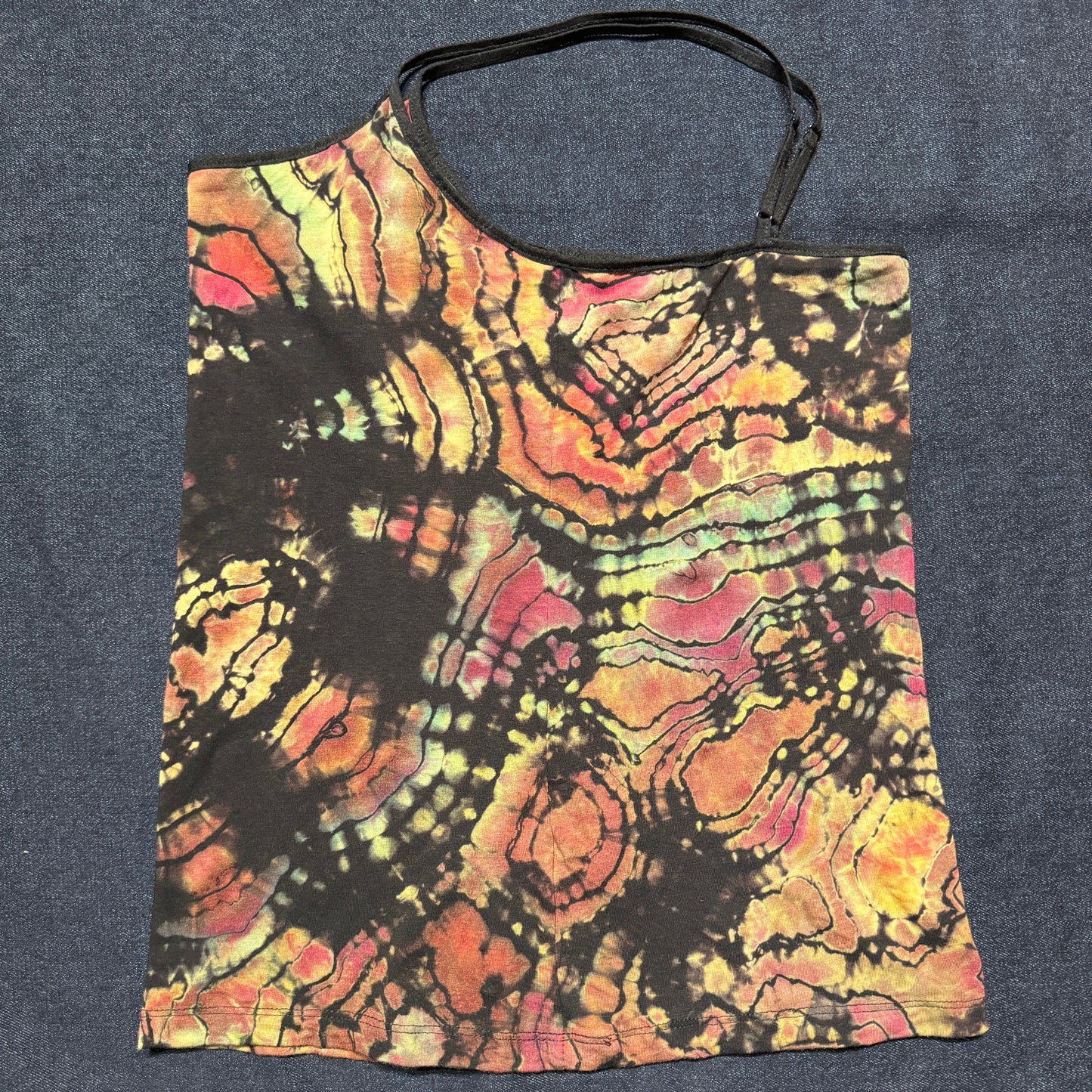 M - reversed, ice dyed geode style cami