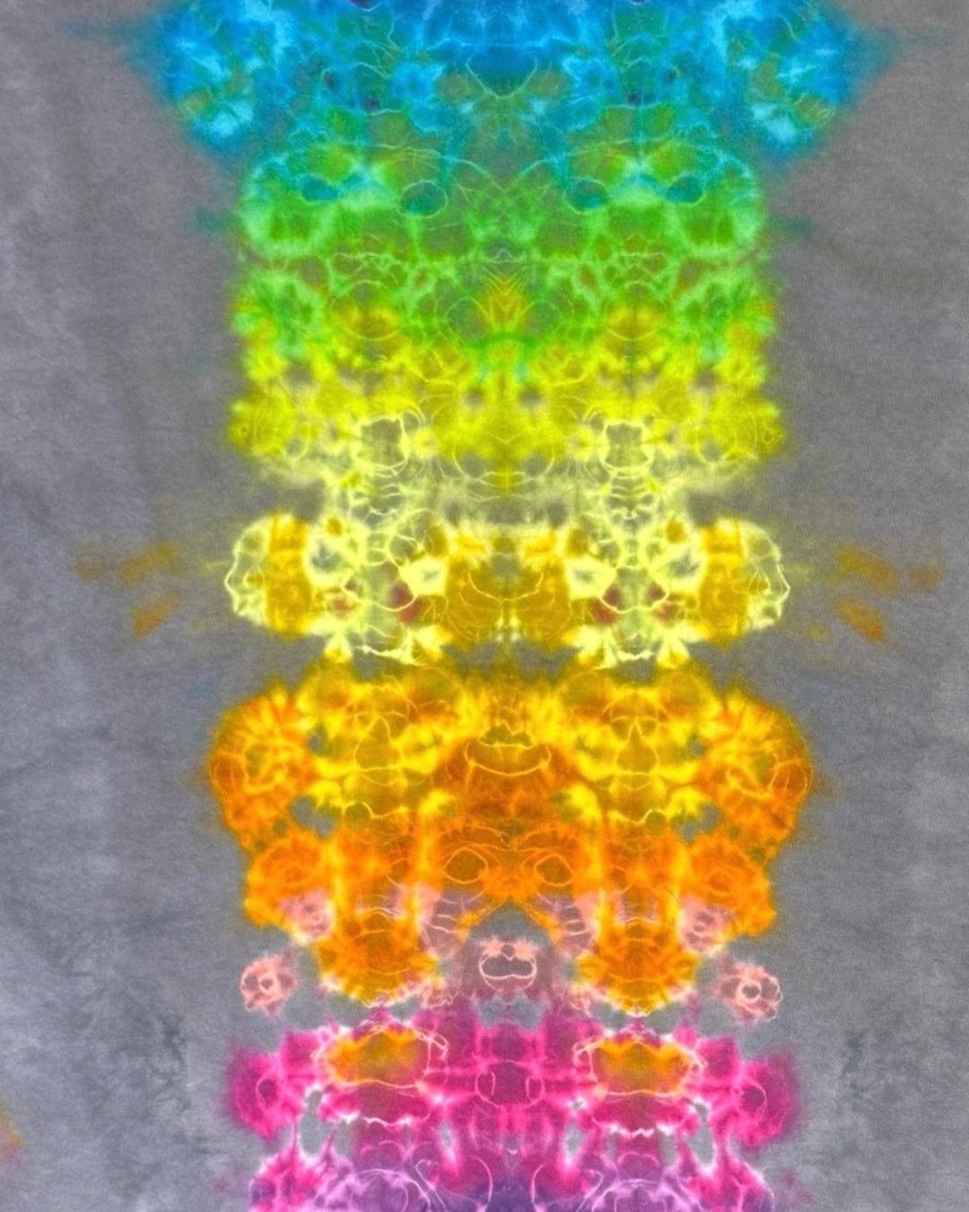 XL - “misfits” series micro pleated rainbow super mandala with kenney style spine